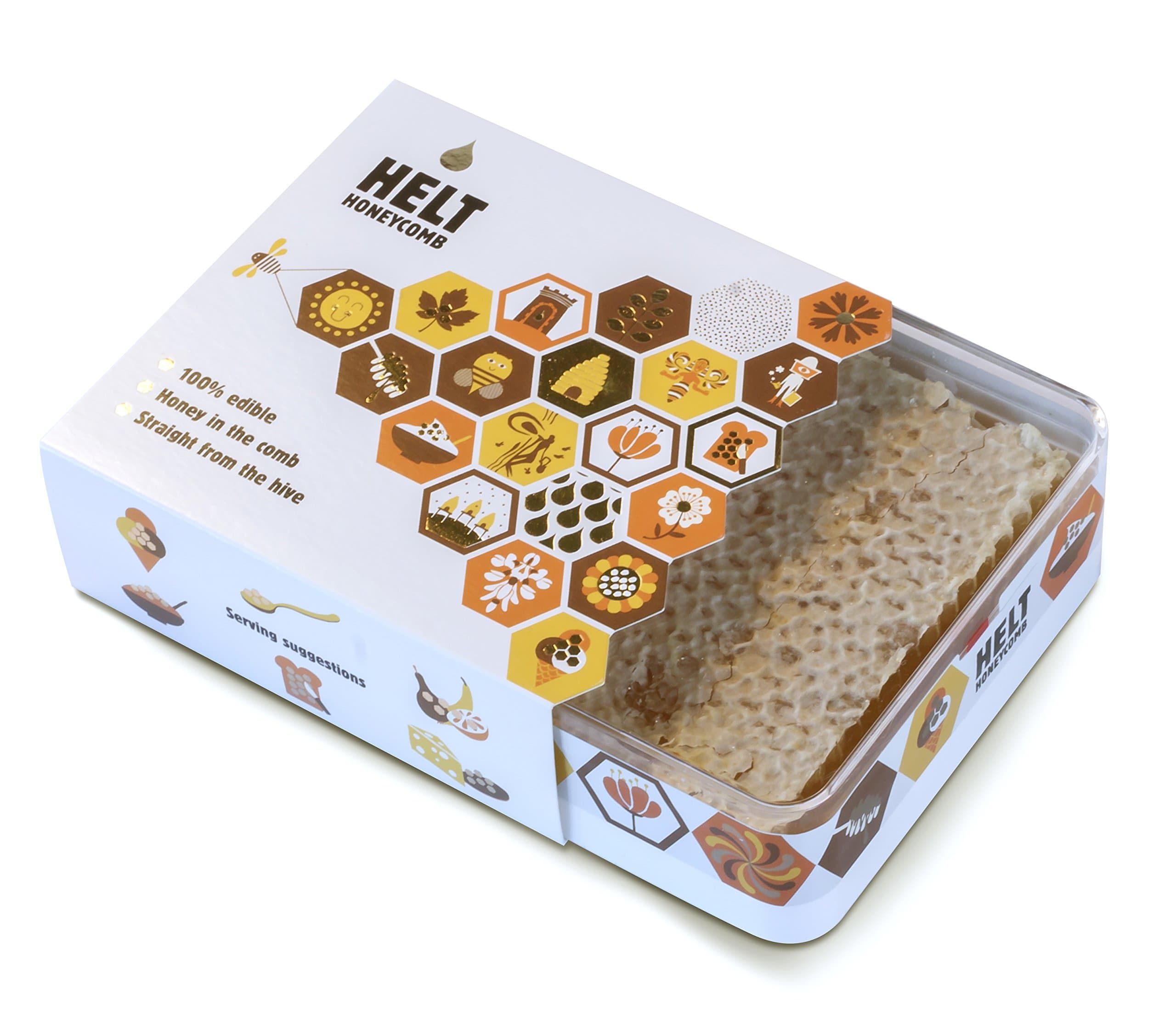 HELT Honeycomb, Comb Honey, Raw Honey, Minimum 400g
