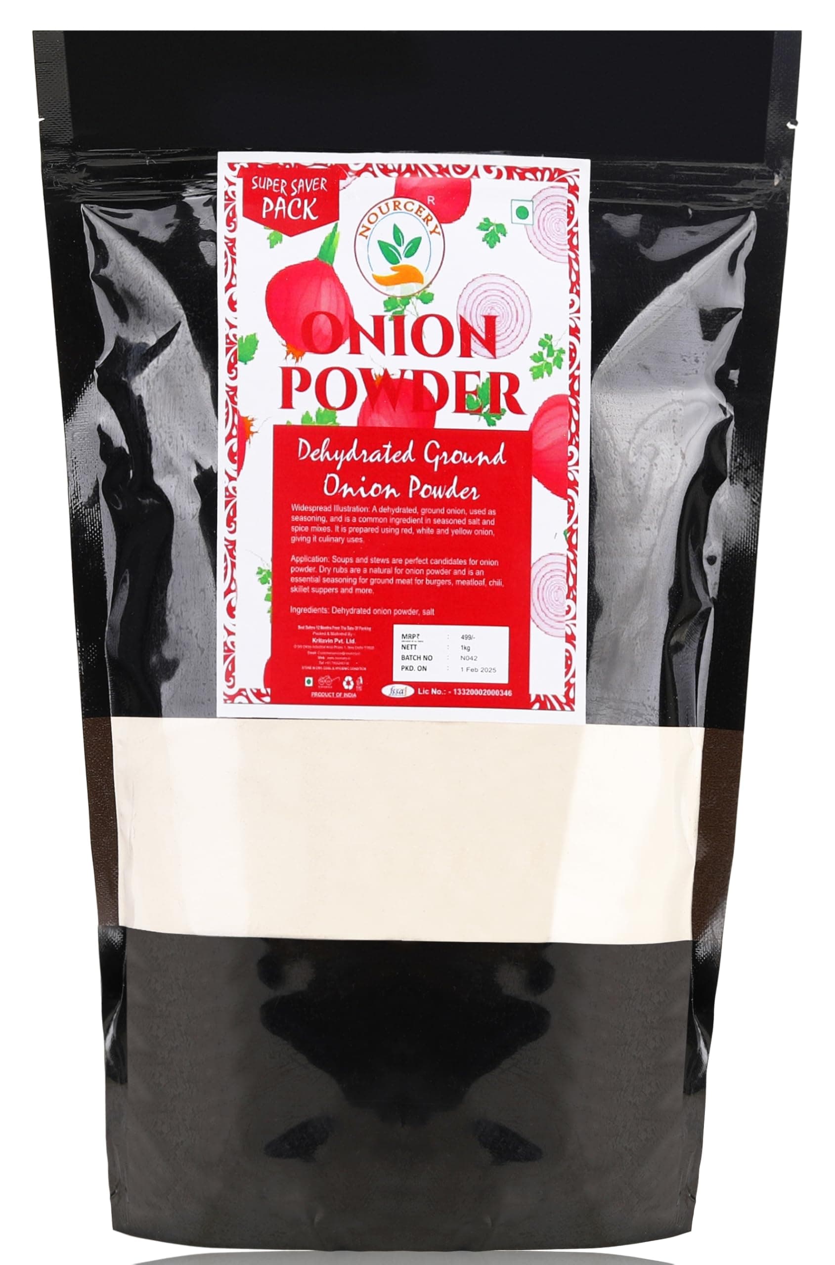 Onion Powder, 1Kg (Dehydrated Ground Onion)