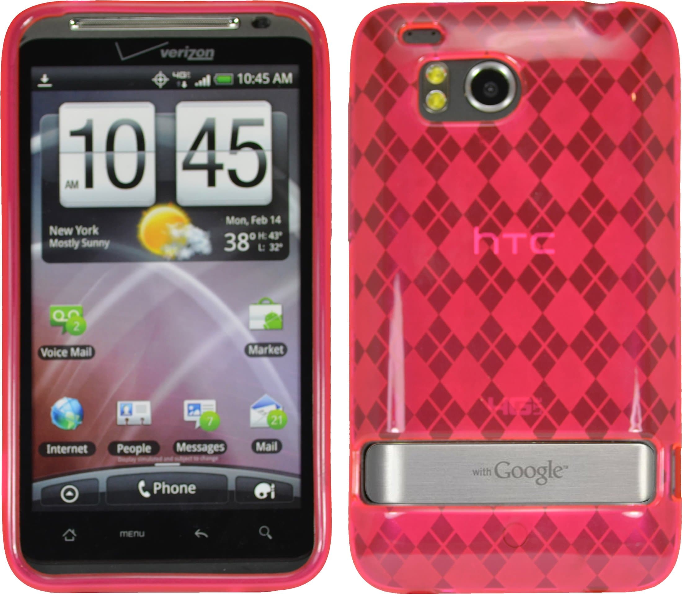 PREMIUM TPU FLEX GEL SKIN CASE COVER FOR HTC THUNDERBOLT 4G 6400 VERIZON PINK