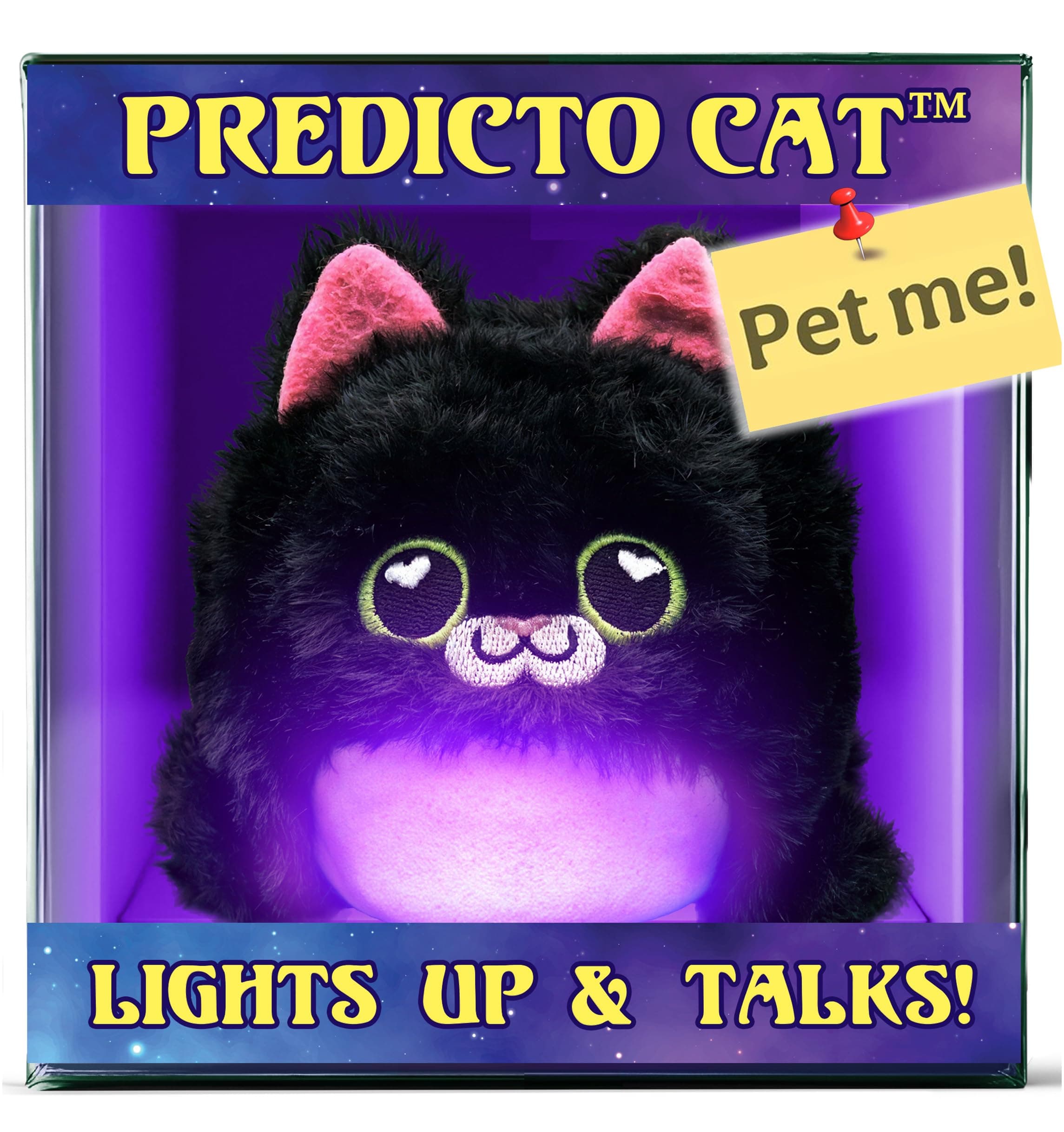 Predicto Pets - Lightweight Talking Fortune Telling Ball, Ask Questions & Get Answers, Color Changing Interactive Toy, Great Novelty & Gag Gift for Teens & Kids (Cat)