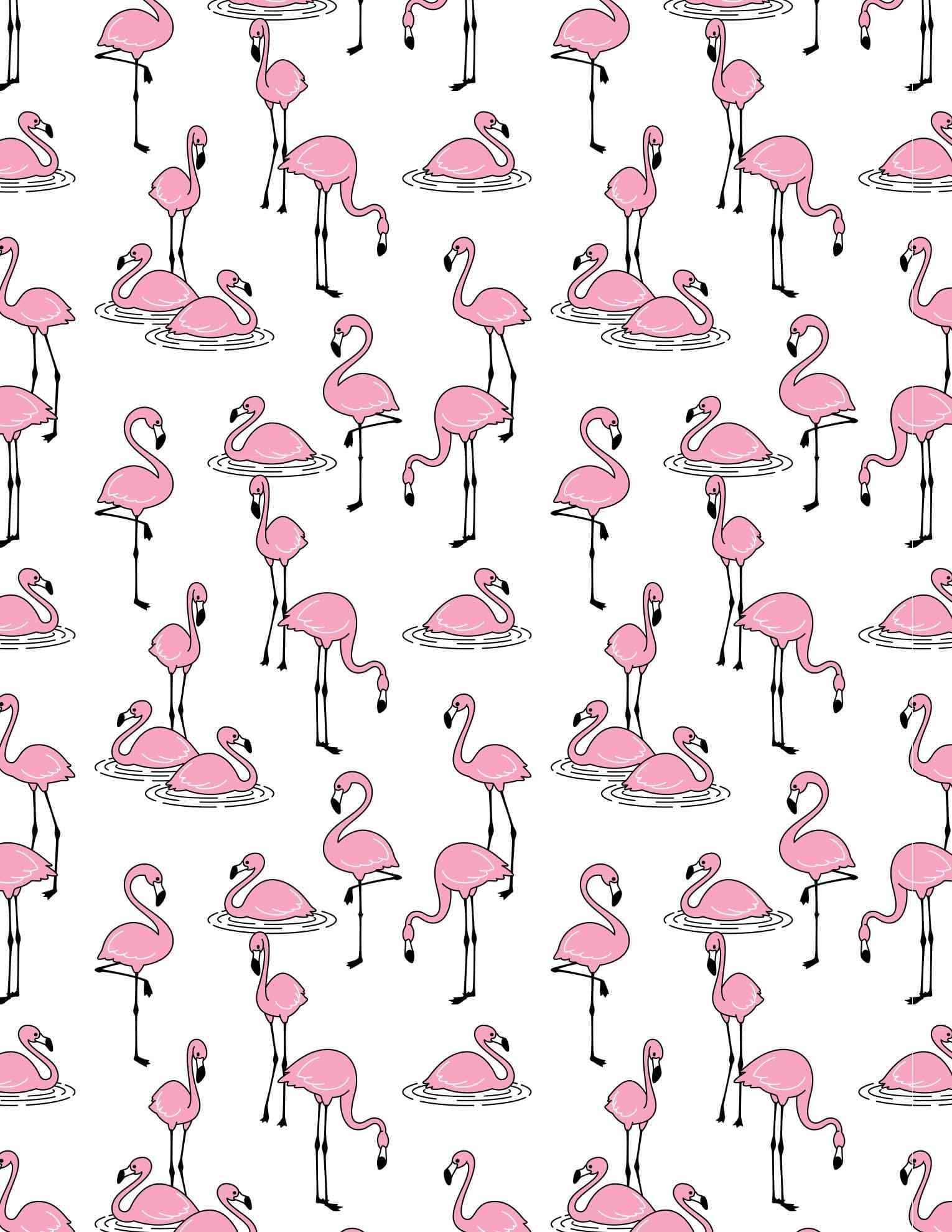 Ceramic Decals - Flamingo (19" x 13")