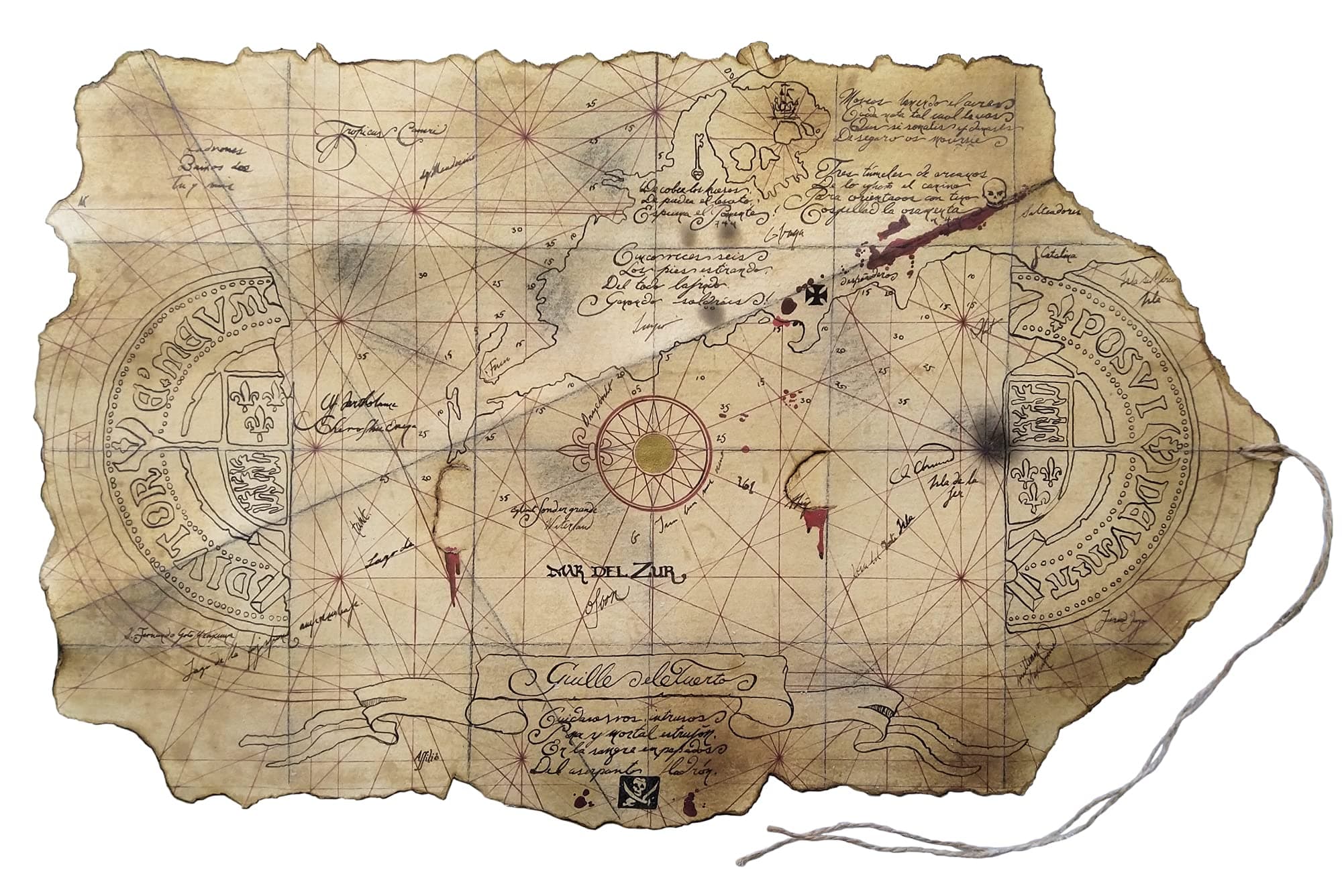 One-Eyed Willy's TREASURE MAP Prop Replica by Magnoli Props