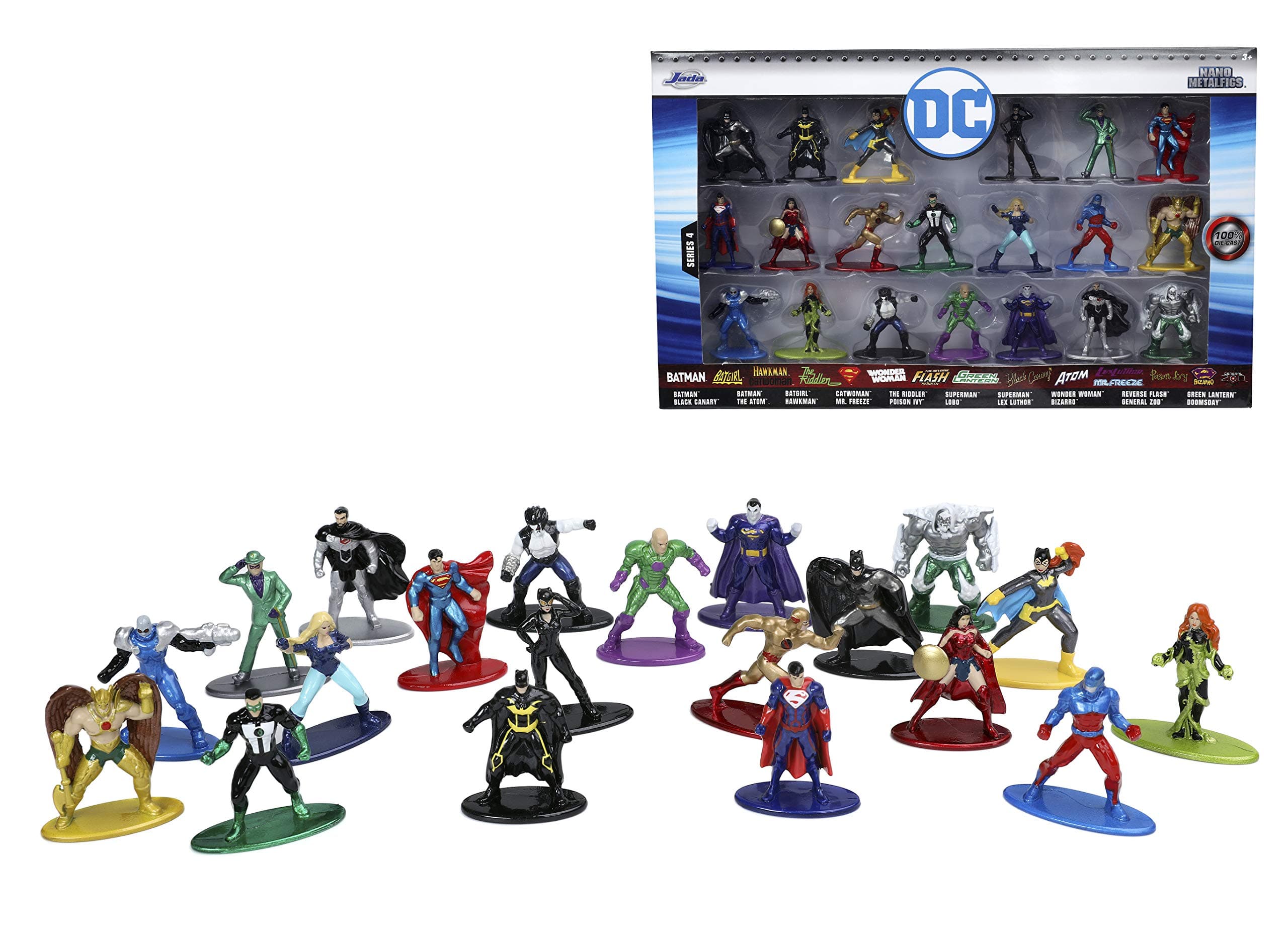 DC Comics Wave 4 Nano Metalfigs 20 Pack | 1.65 Inch Die-Cast Metal Figures