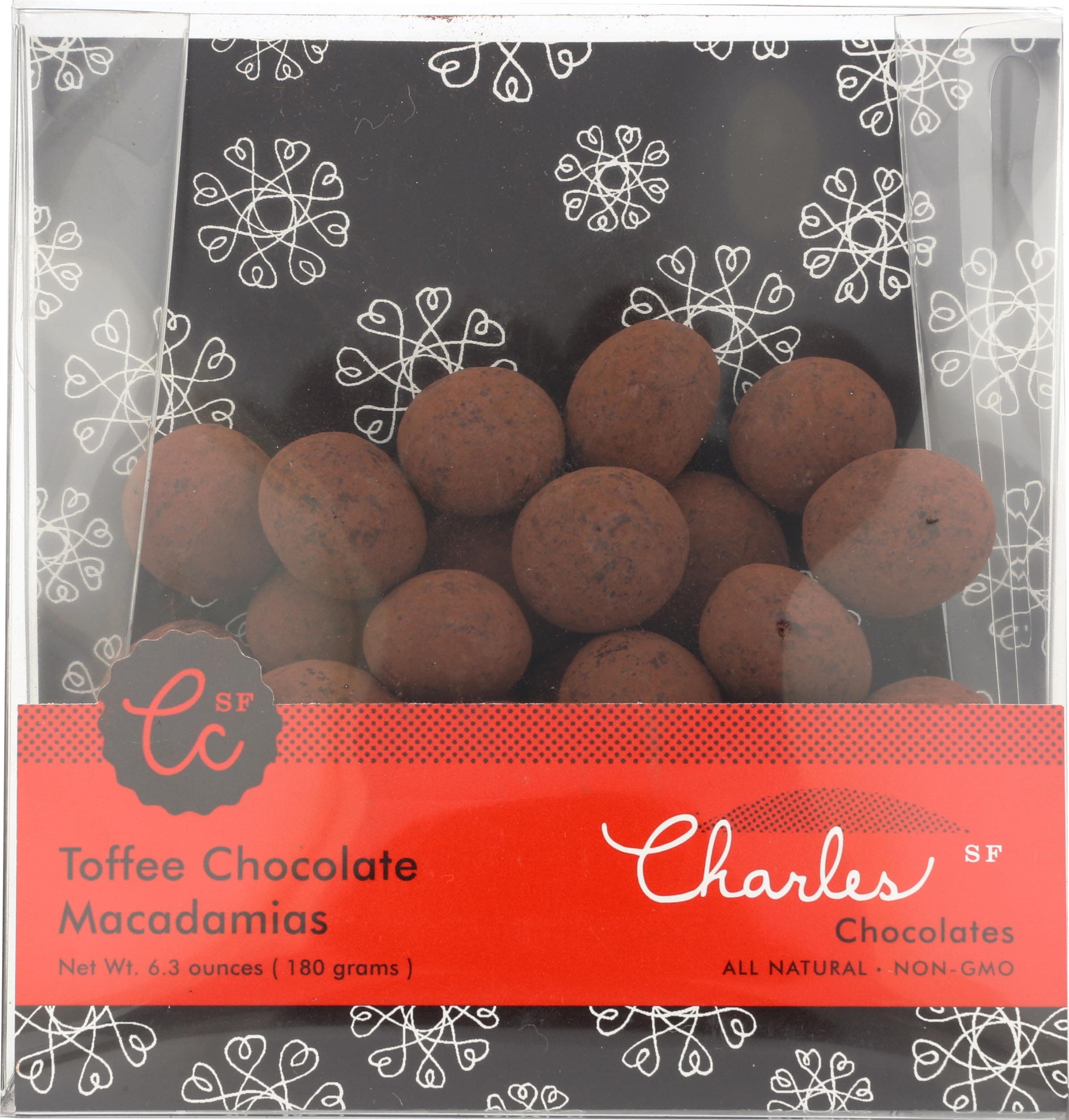 CHARLES CHOCOLATES Toffee Chocolate Macadamias, 6.3 OZ