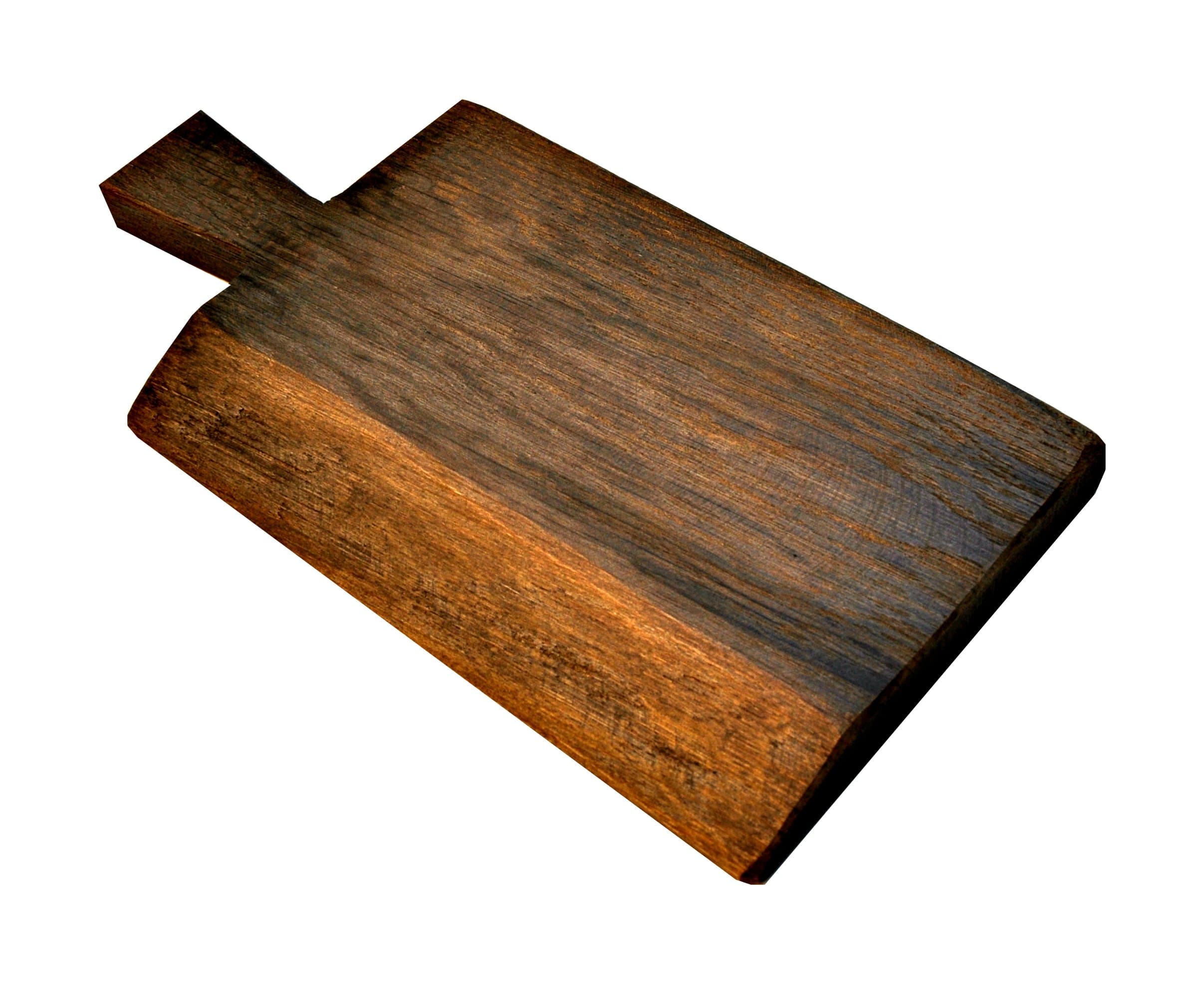 Formawood Cutting/Serving Rustic Board with Handle, Wood, Dark Brown/Black Wood, 30 x 15 x 2 cm