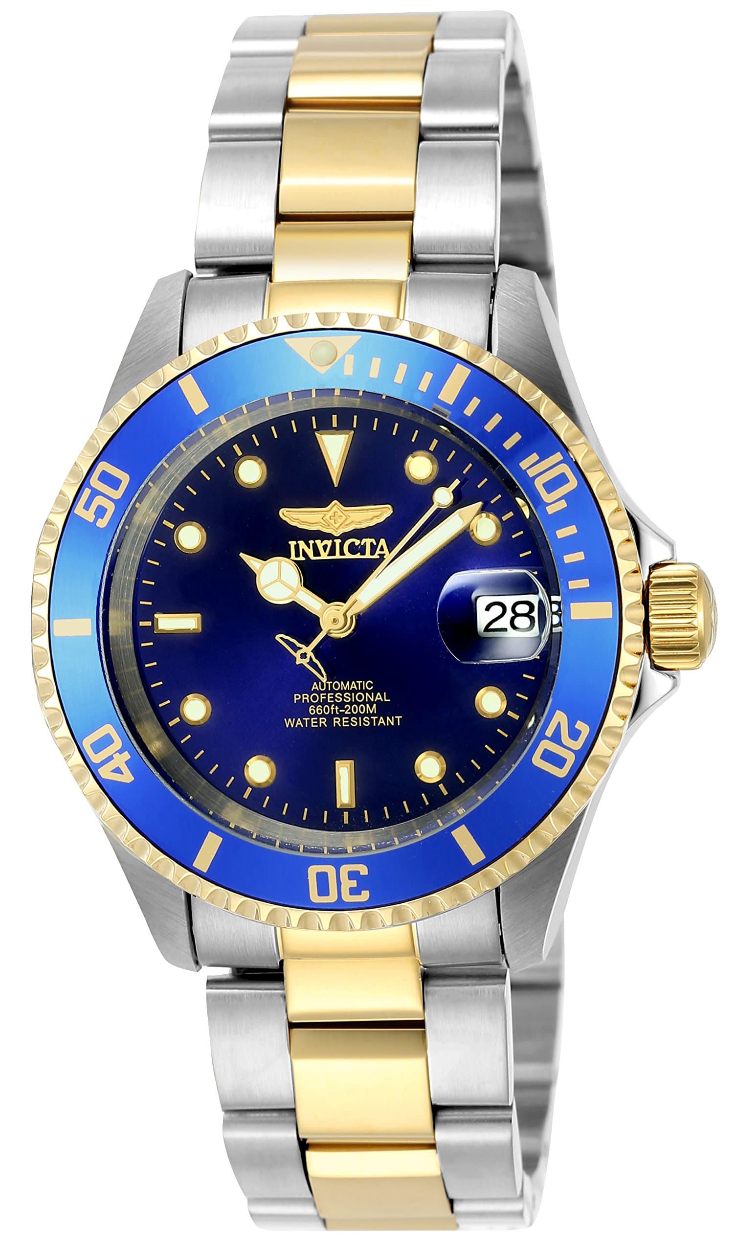 Pro Diver Stainless Steel Men's Automatic Watch - 40mm