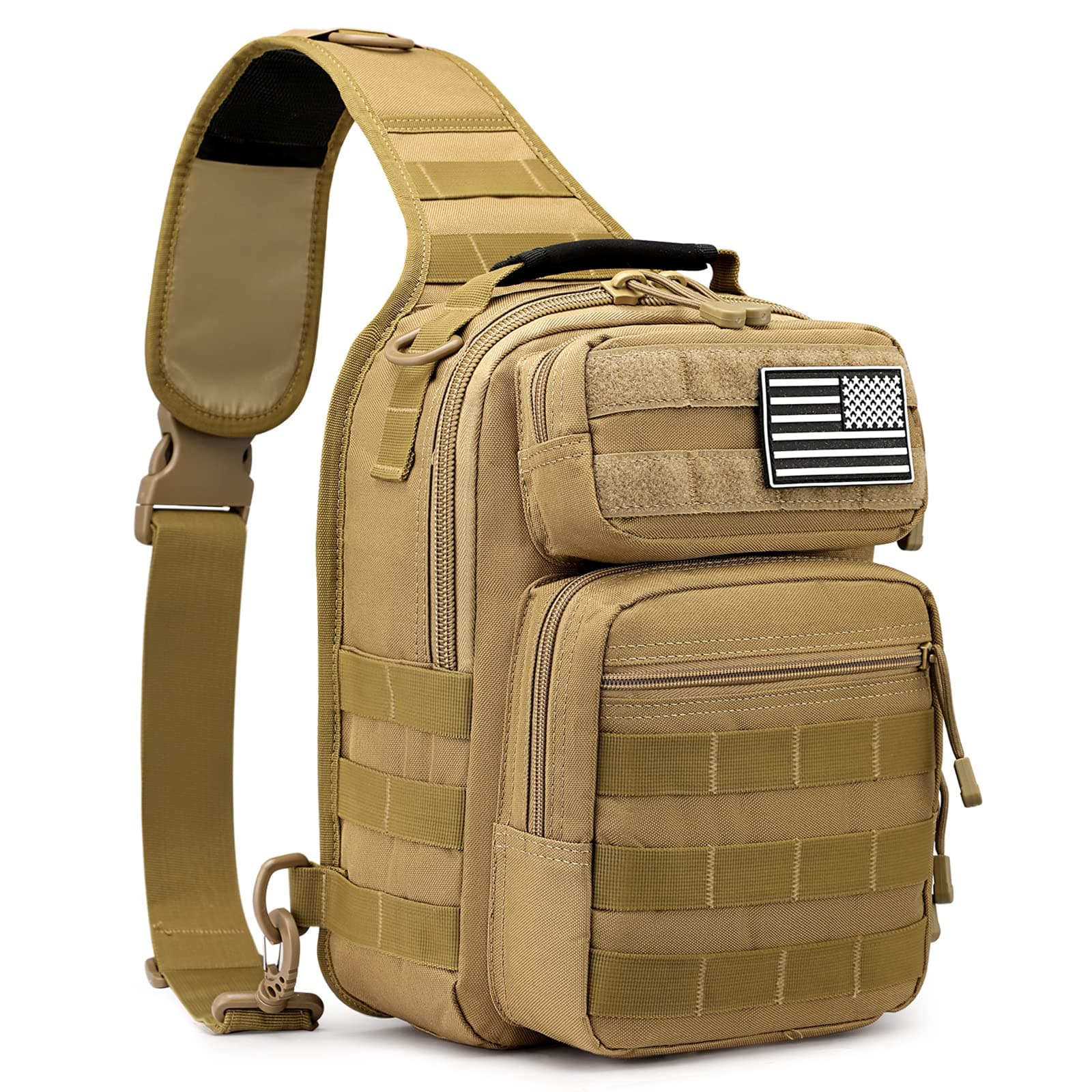 Tactical Sling Bag Backpack Military Rover Shoulder Sling Pack Molle EDC Small Crossbody Chest Pack