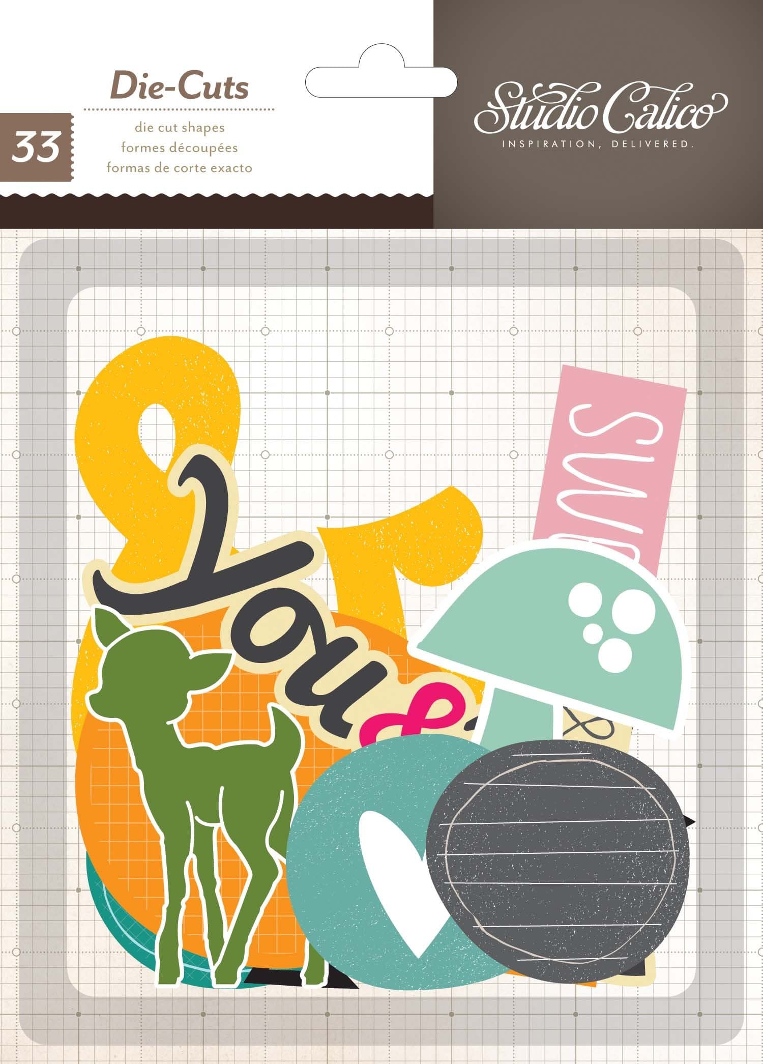 Studio Calico Printshop Die Cut Shape Scrapbook Embellishments
