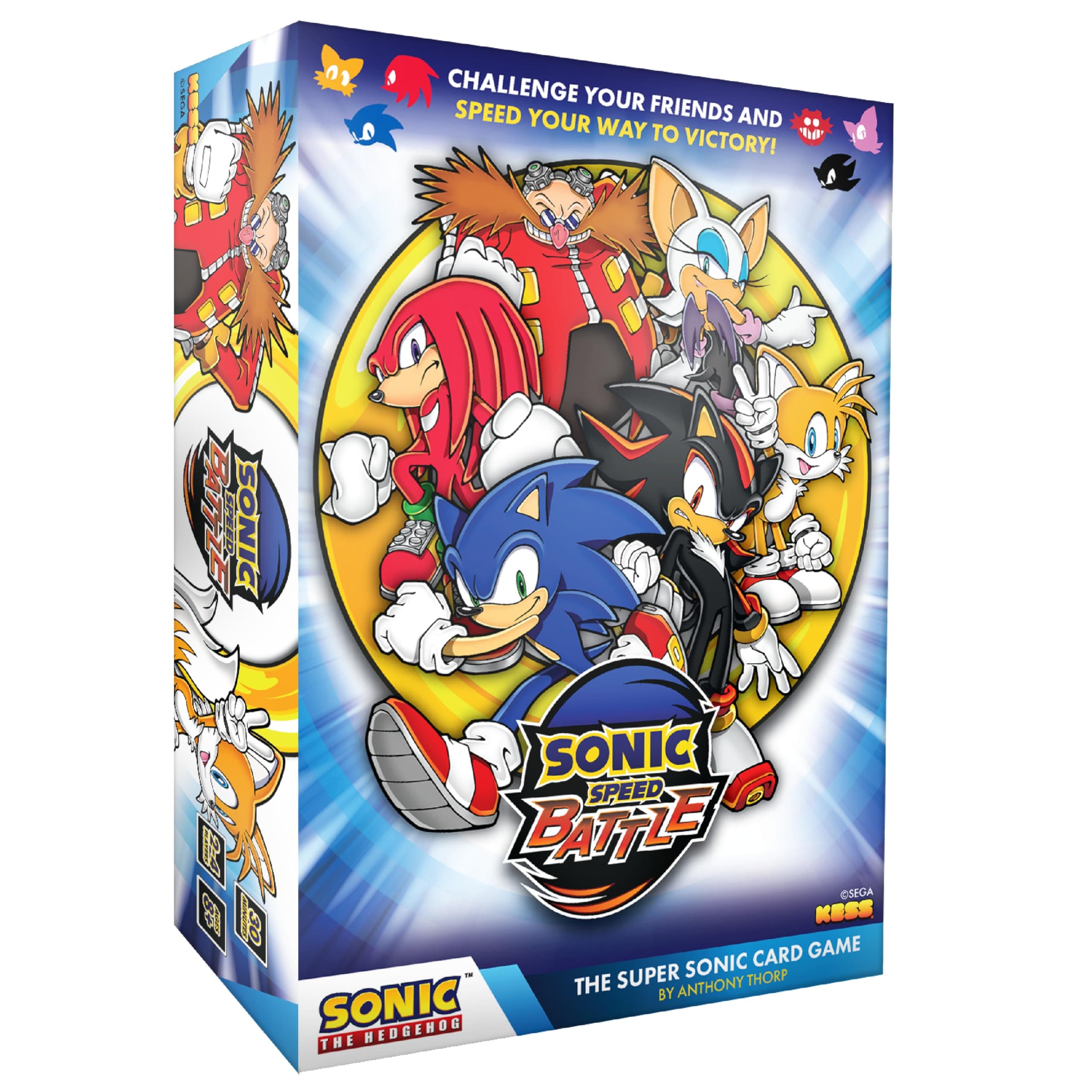 KESS Sonic Speed Battle Card Game; Three Separate Card Games, Each Being 2-4 Players That use The Same Deck in Completely Different Ways