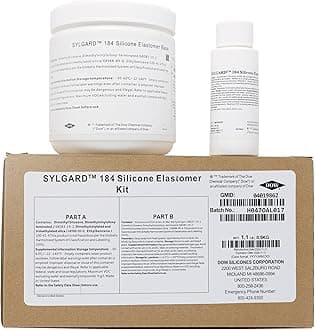 - Dowsil SYLGARD 184 (Form Dow Corning) Silicone Elastomer Kit Base A + Curing Agent Solidifier B for Electrical Component Battery Board Assembly Room Temperature RT Heat Cure(1.1 lb = A 450g + B 45g)