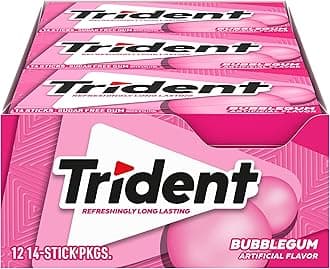 Bubble-Gum Sugar Free Chewing Gum with Xylitol 14 Sticks 39 g