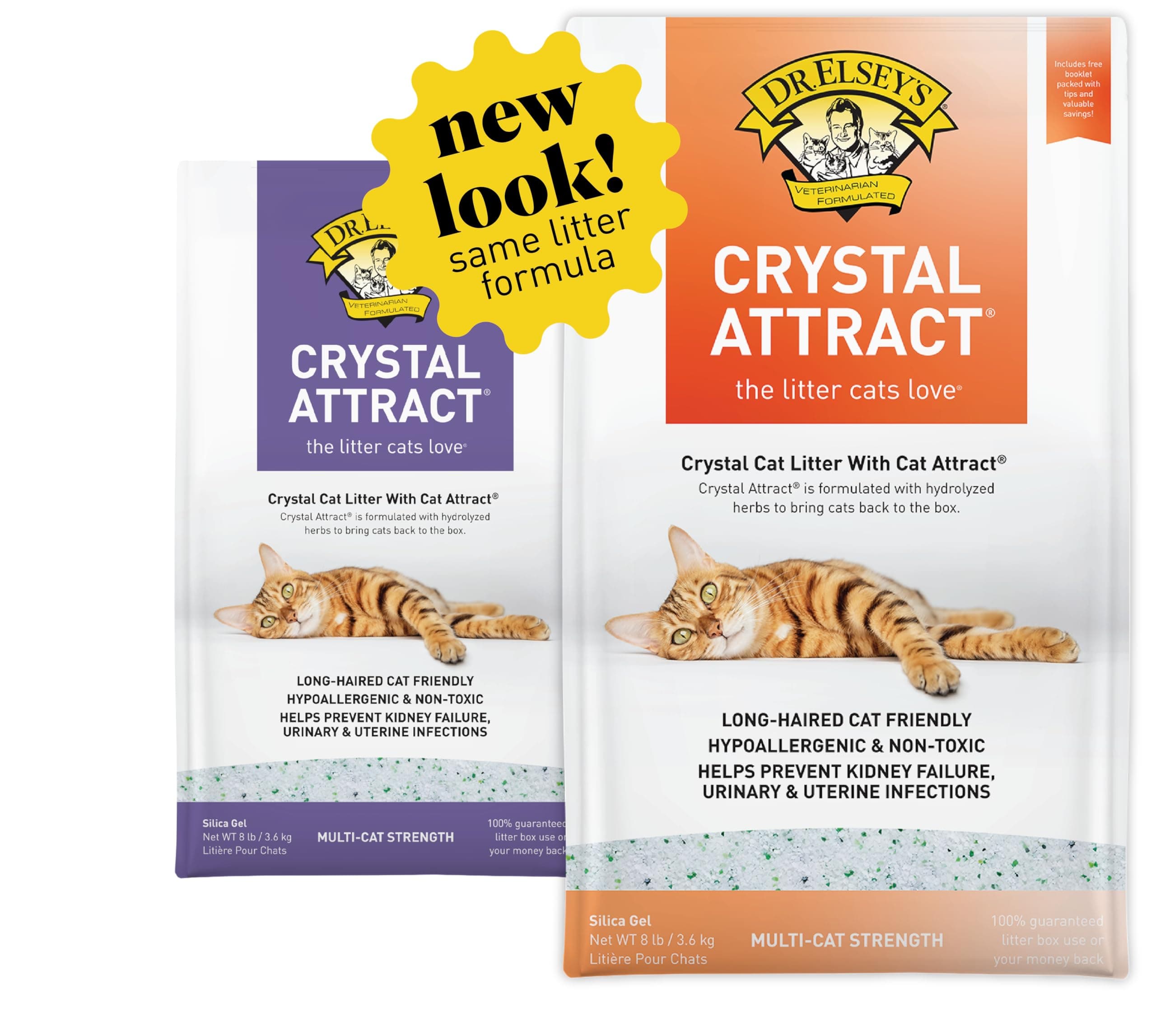 Dr. Elsey's Crystal Attract Silica Cat Litter, 8lbs