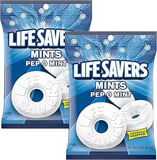 The Hampton Popcorn Company Peppermint Mints 6.25 Ounce (Pack of 2), Breath Mints