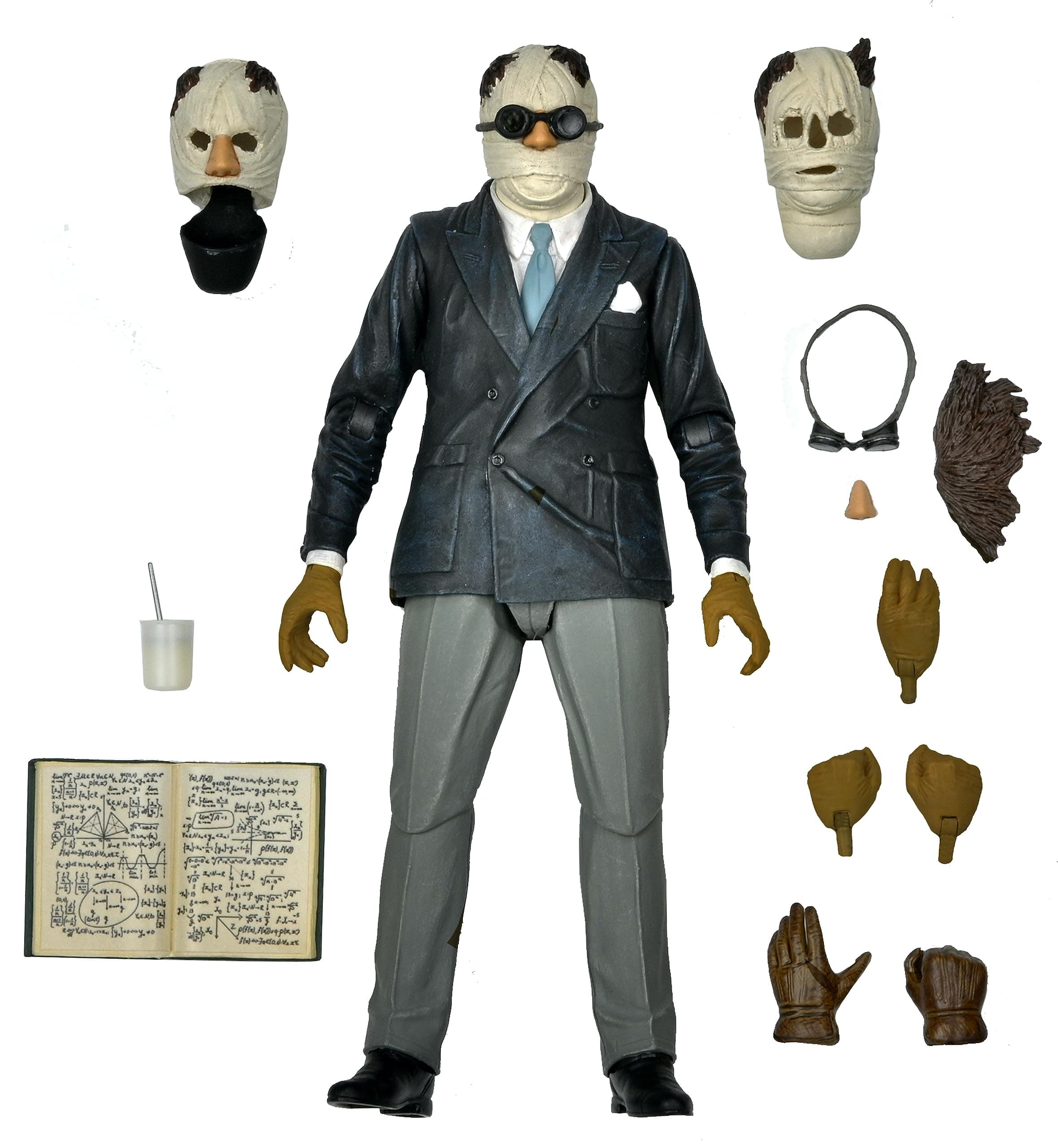 Universal Monsters - 7” Scale Action Figure - Ultimate Invisible Man Figure (Color)