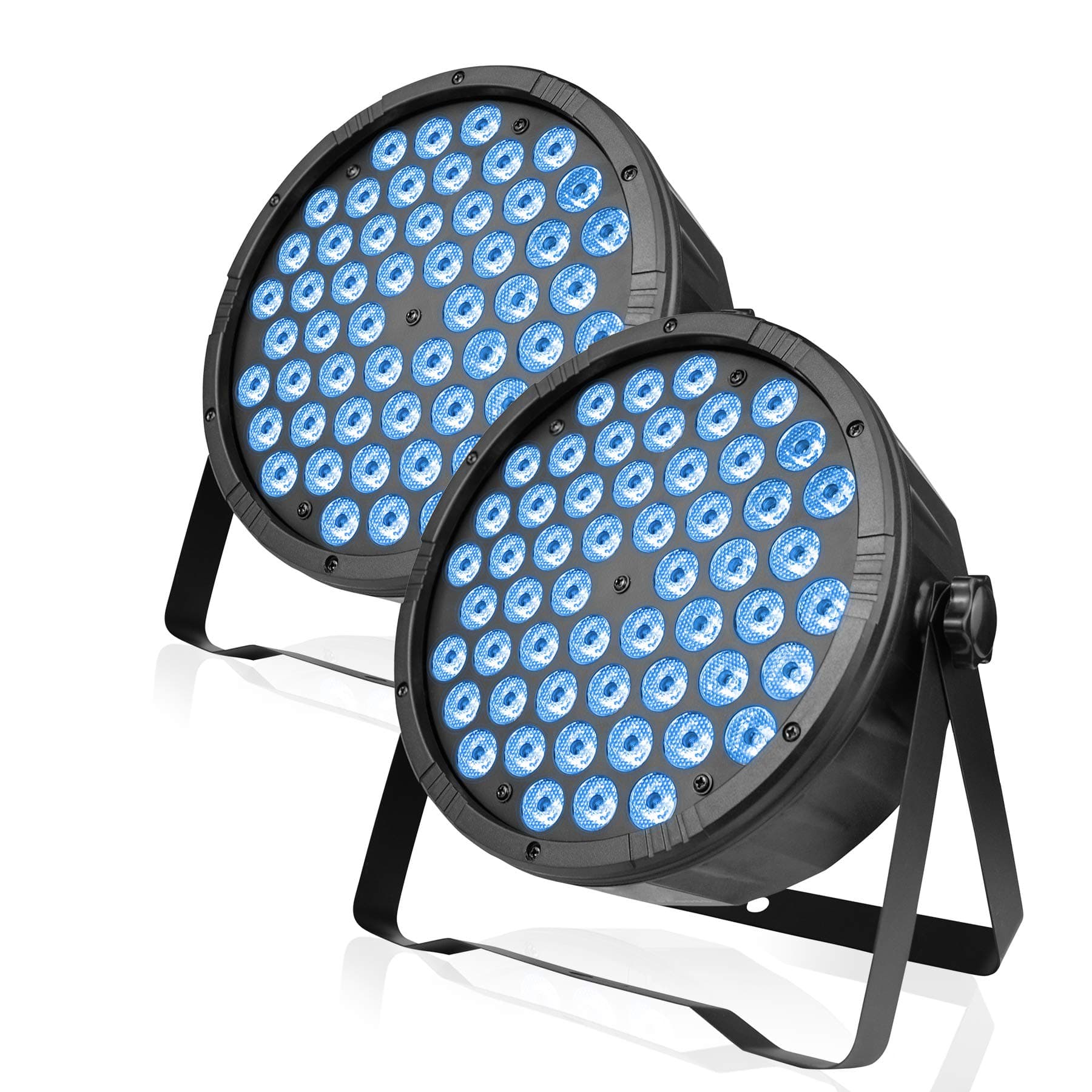 BETOPPER Stage Lights Strobe Lighting LED Par Lights 54 * 1.5w RGB 3 in 1 DMX512 Lightweight Disco DJ Light‘ for Party Wedding Club Bars Show (2S)