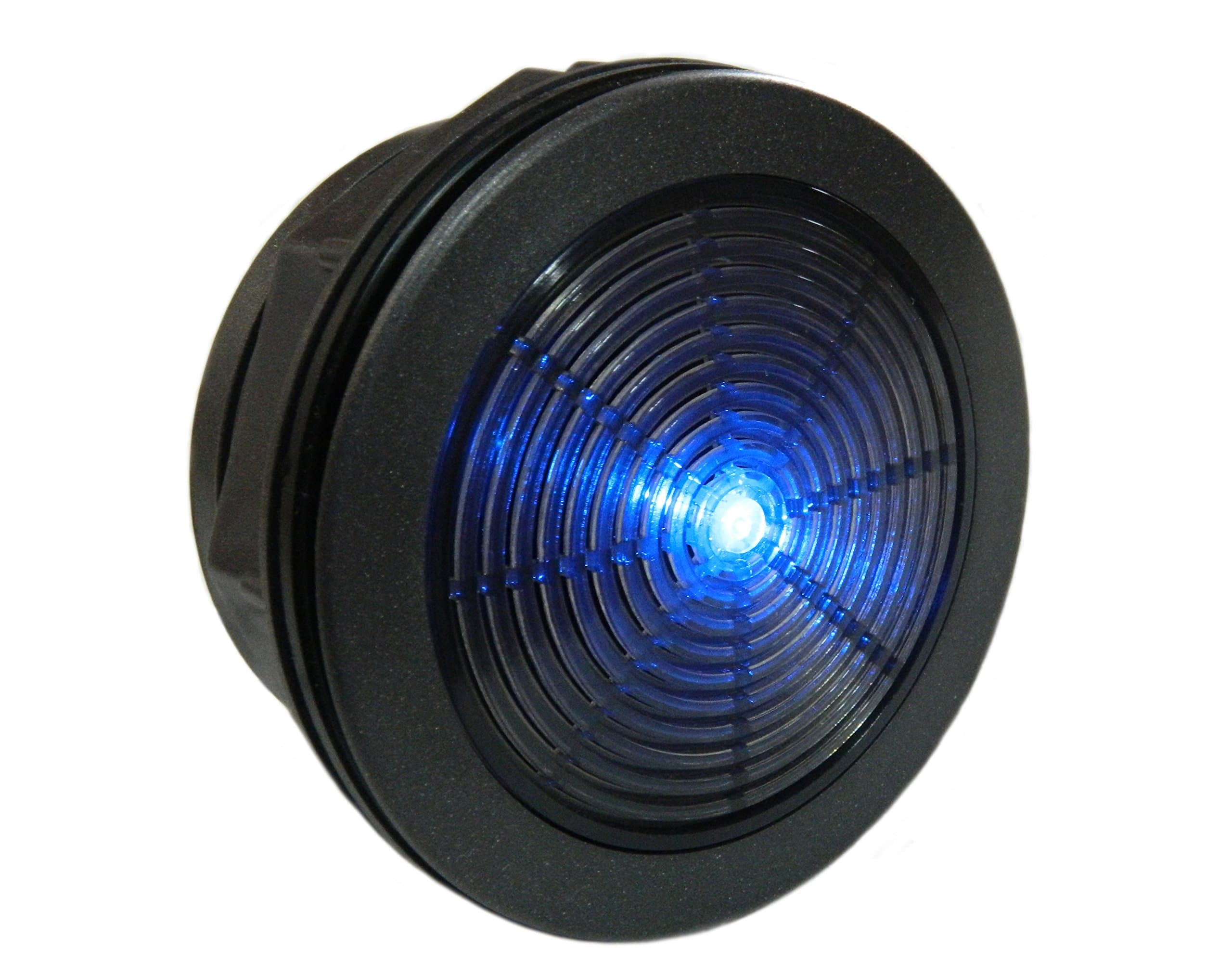 PQN Enterprises Spa34-4GFLD Spa Marine Float Tank Bulkhead Speaker with LED Show, Graphite Gray, 3.5"