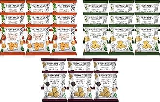 Primadeli - Taste Adventure - Tomato & Oregano, Truffle, Rosemary Bites - Vegan - (Variety Box) - 25g x 24 bags