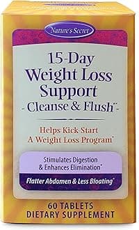 15-Day Weight Loss Support & Natural Energy Boost - Cleanse & Flush Stimulates Digestion, Enhances Toxin Elimination & Reduced Bloating with Healing Herbs & Probiotics - 60 Tablets