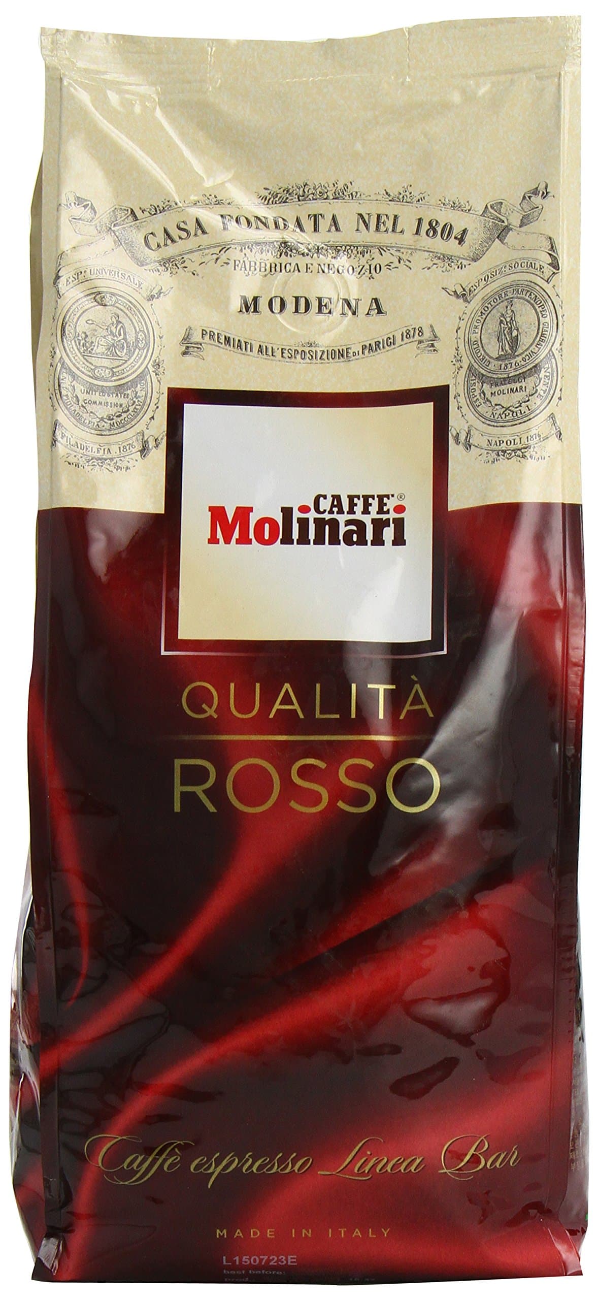 Caffe Molinari Rosso Espresso Coffee Beans 1000 g