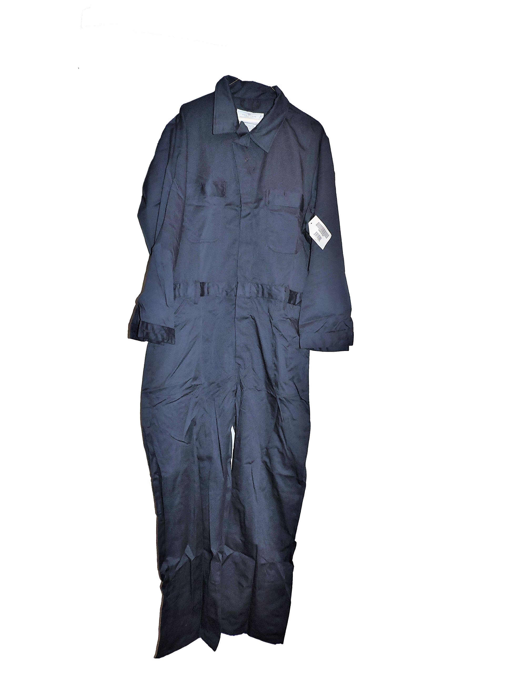 Utility Navy Blue Coverall Mechanic's Jumpsuit 48 Long