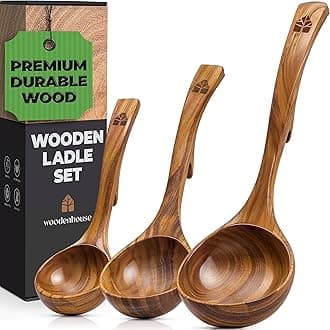 Wooden Ladle Set of 3