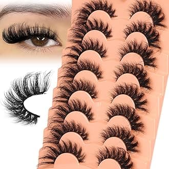Mink Lashes Cat Eye Volume Fox False Eyelashes Natural 6D D-Curly Fake Soft Handmade That Look Like Extensions Pack