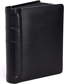 Tuscany Albums Professional Leatherette Bound Photo Album for Weddings and Special Occasions (5x7 (10 Page), Black/Black)