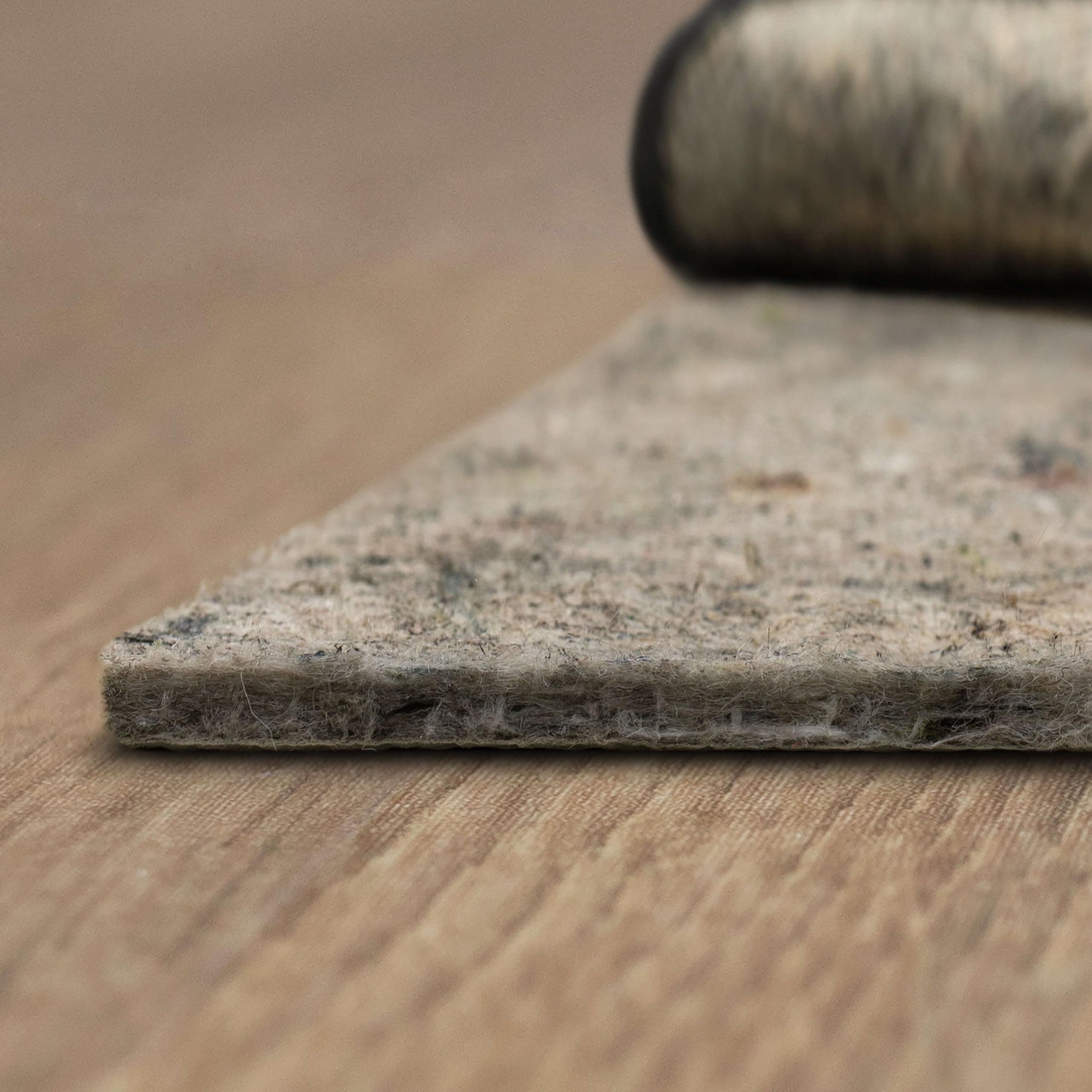 Non Slip Rug Pad 9' x 12'- 1/4" Thick Felt + Latex Rubber Gripper - Dual Surface Cushion for Hardwood, Carpet, Tile Floors, Made in USA