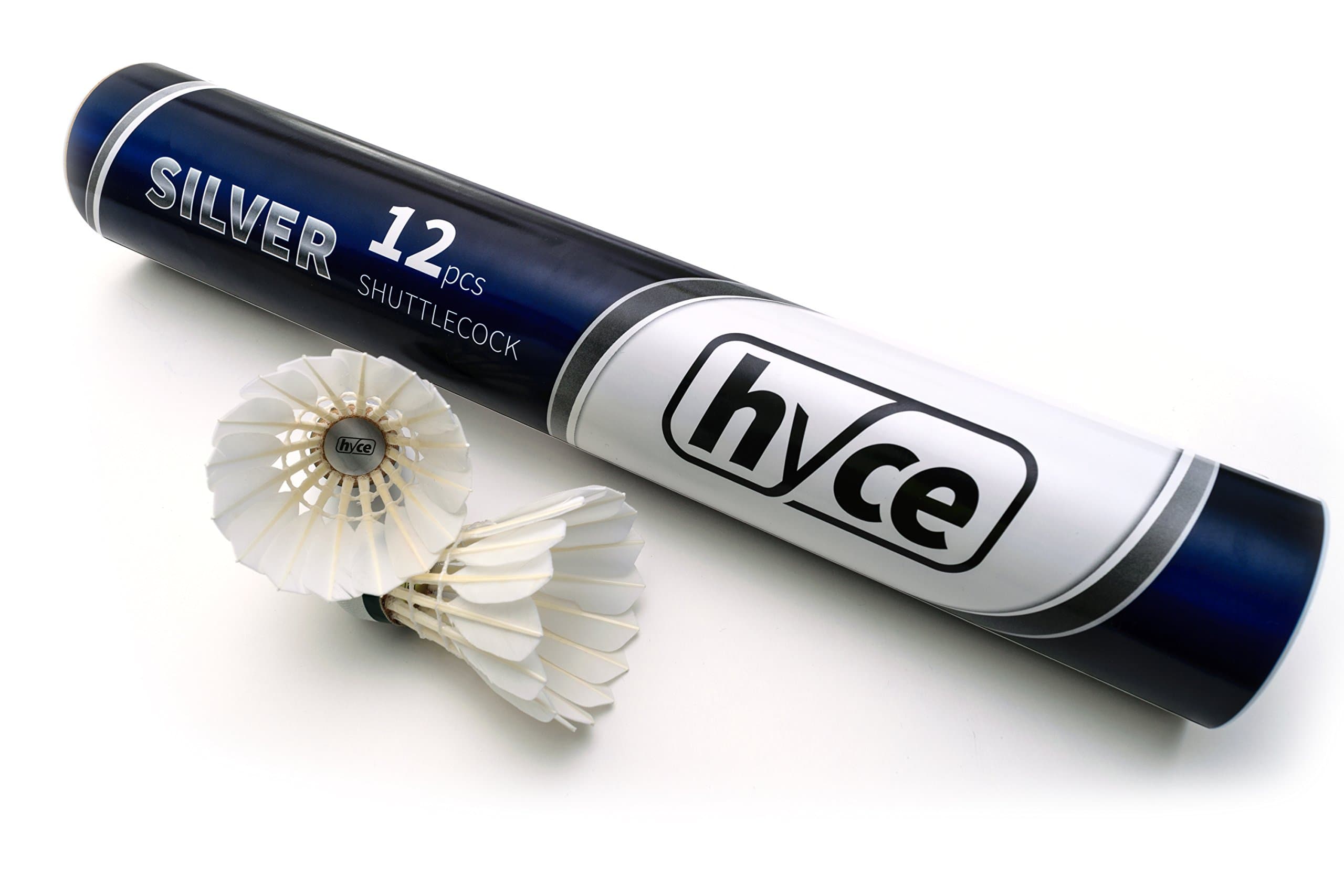 Hyce Silver Feather Shuttlecock Badminton Ball Training Grade 76 Natural Shuttlecock