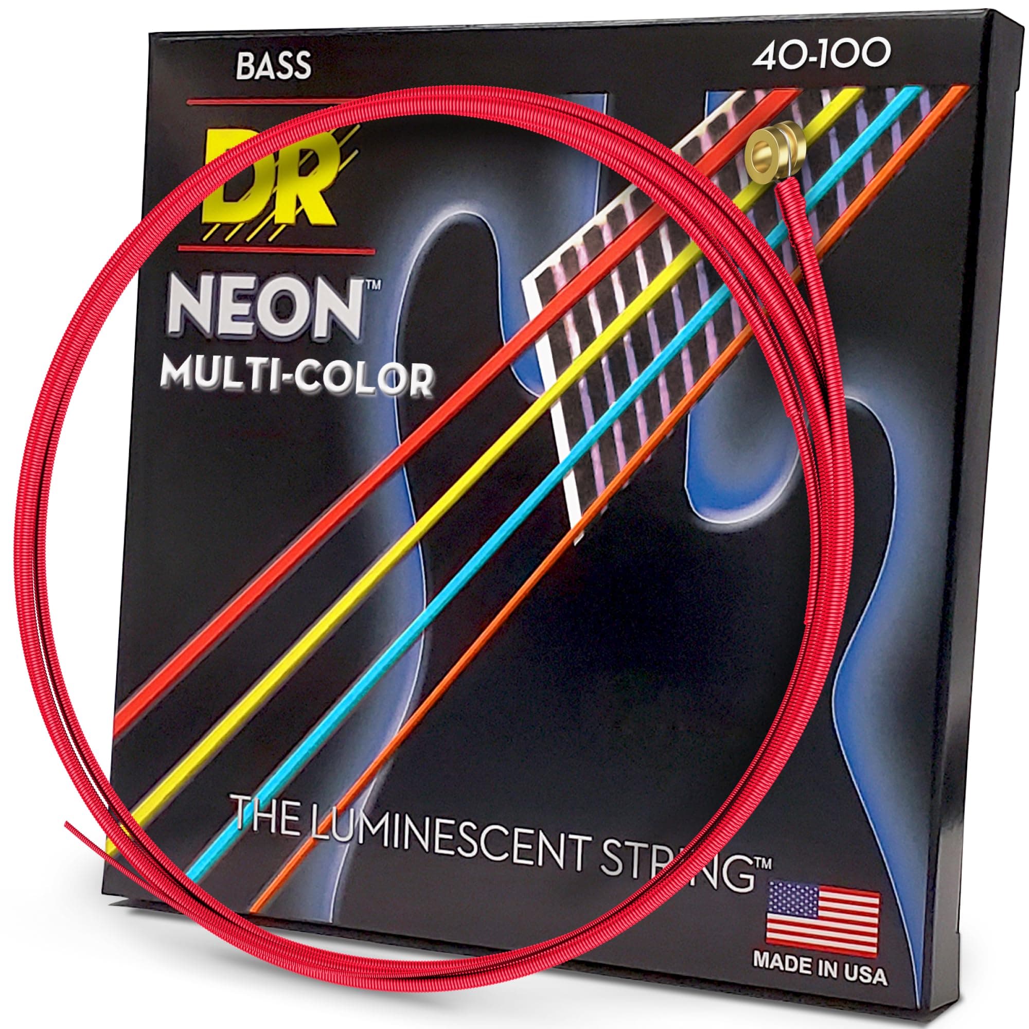 HI-DEF NEON Bass Guitar Strings (NMCB-40)