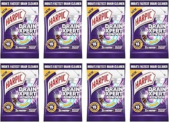 Drain Xpert Cleaner Powder (50g x 8) | Effective Sink and Pipe Cleaner, Blockage Remover