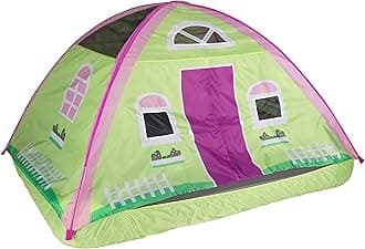 Pacific Play Tents 19601 Kids Cottage House Bed Tent Playhouse - Fits Full Size Mattress , Pink
