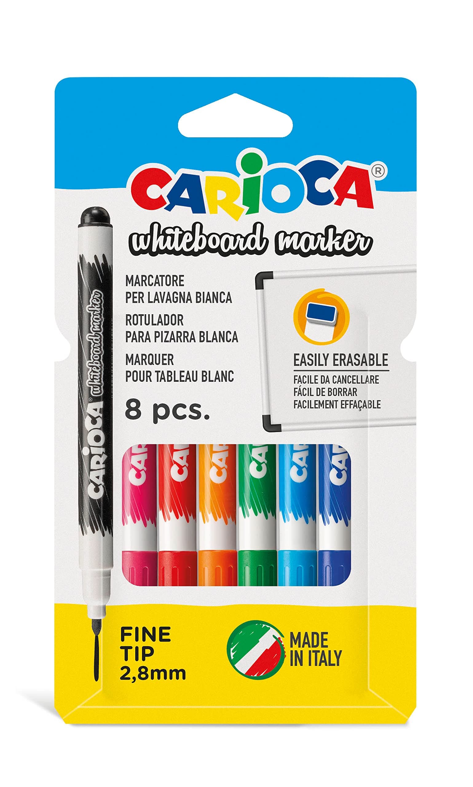whiteboard finetip marker wallet 8pcs