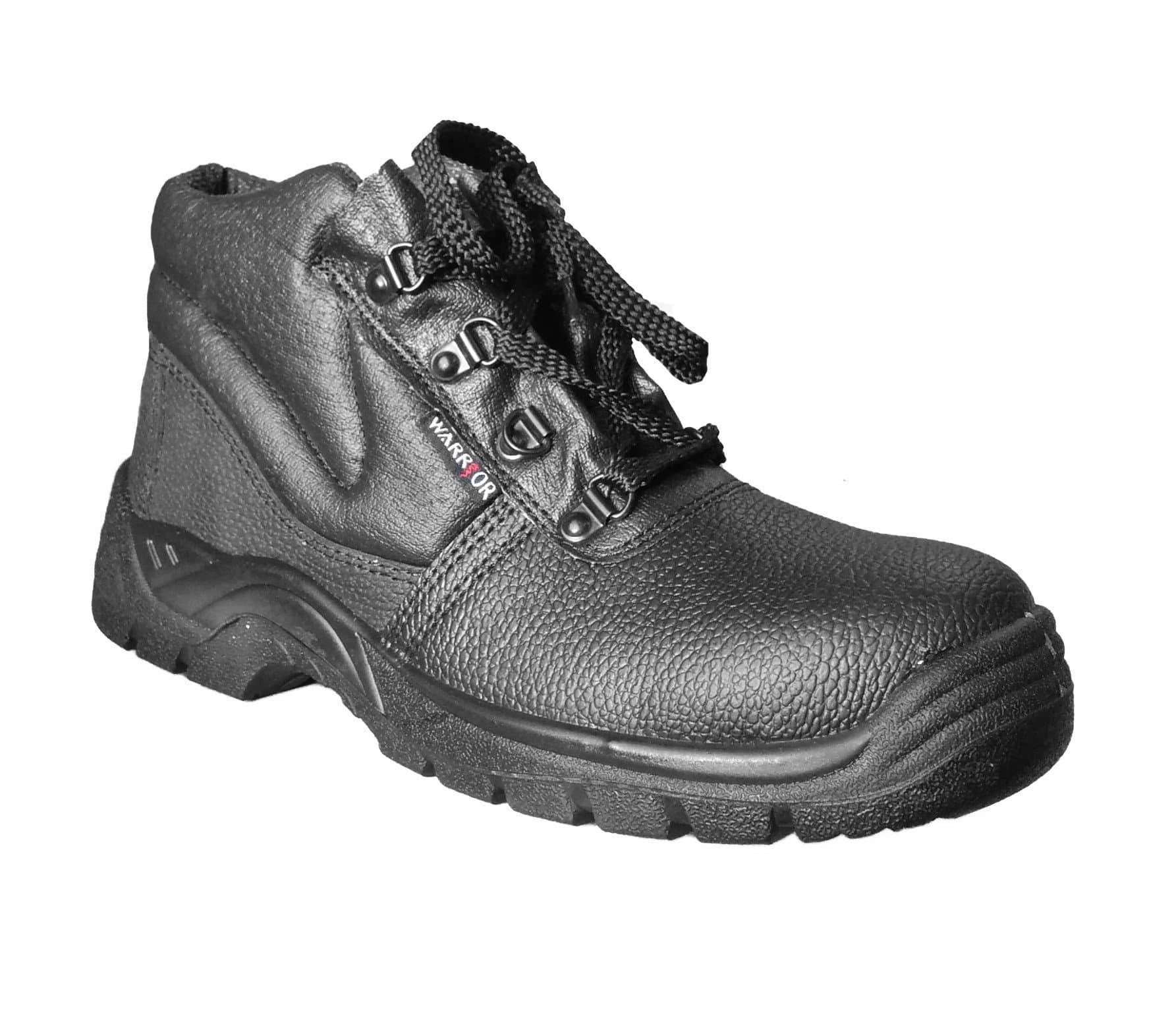 Warrior Workwear 0118MMB6/13 Chukka Boot with Midsole, Size 13, Black