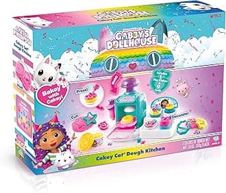 Canal Toys Gabby’s Dollhouse™ Cakey Cat™ Dough Kitchen! Make Your own Meow-Mazing Pretend Play Treats with Colorful Dough! Age 3+