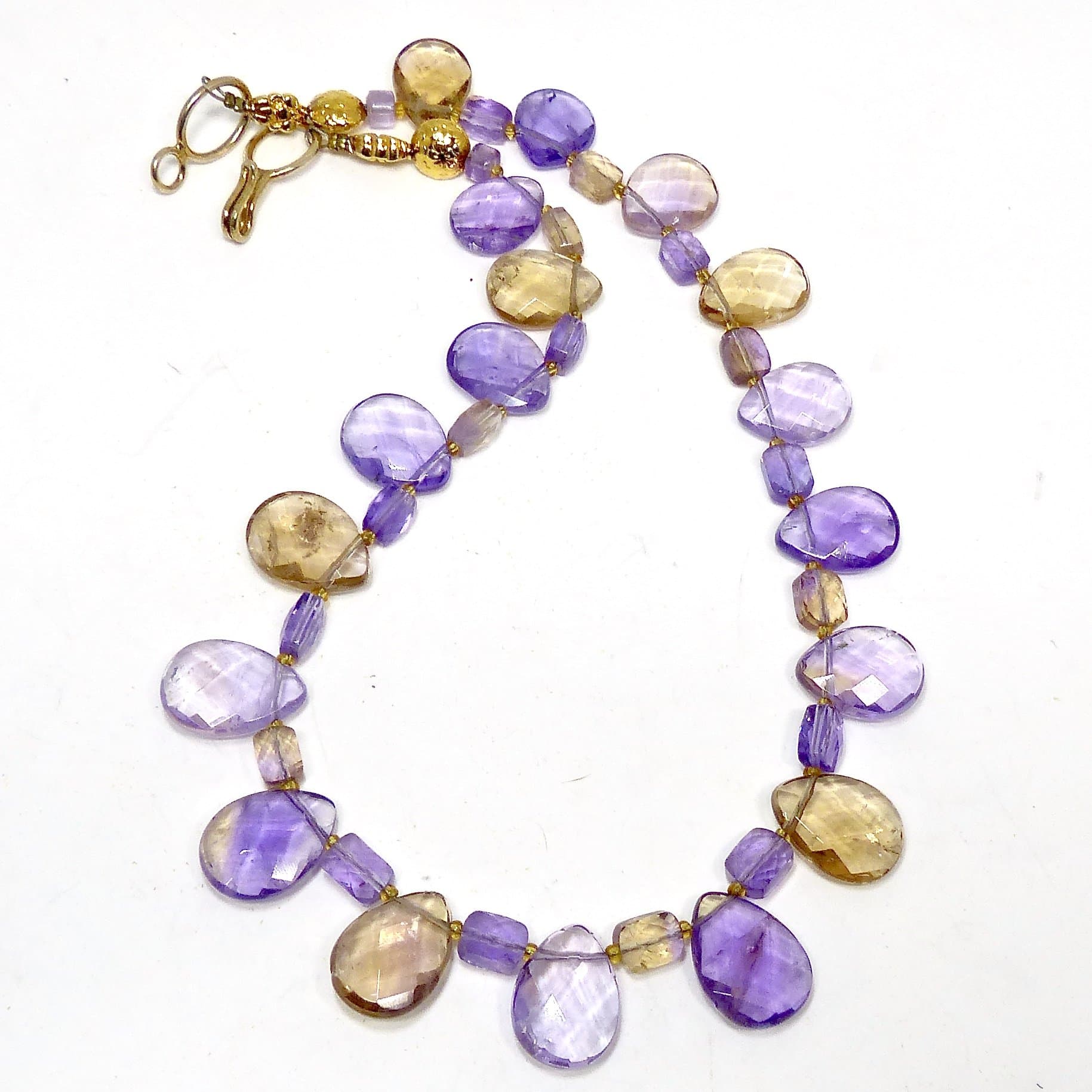 Faceted Ametrine Teardrop Necklace