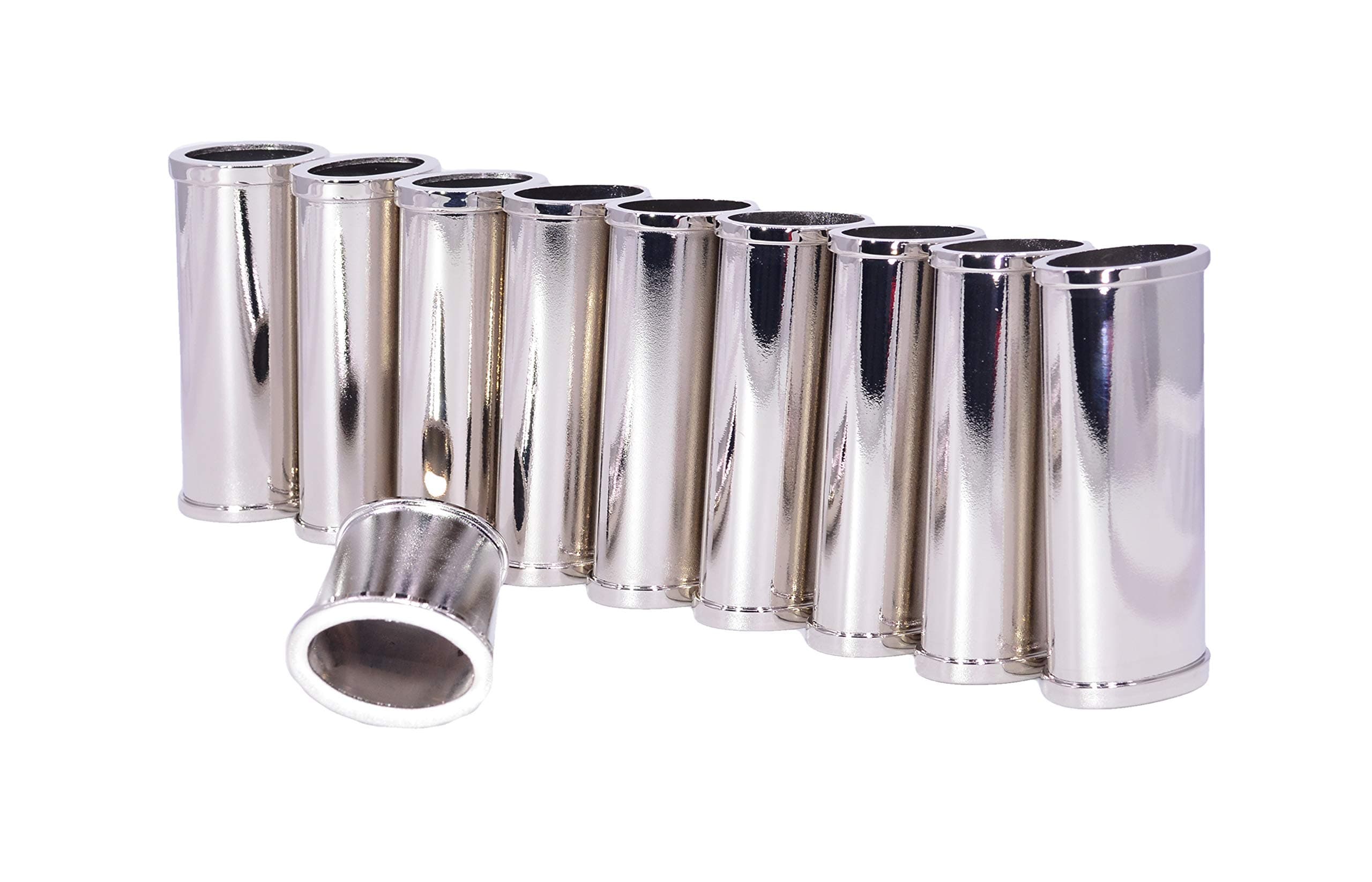 Improved Blank Lighter Cover/Sleeve/Case - Silver, No Channel (10 Count)