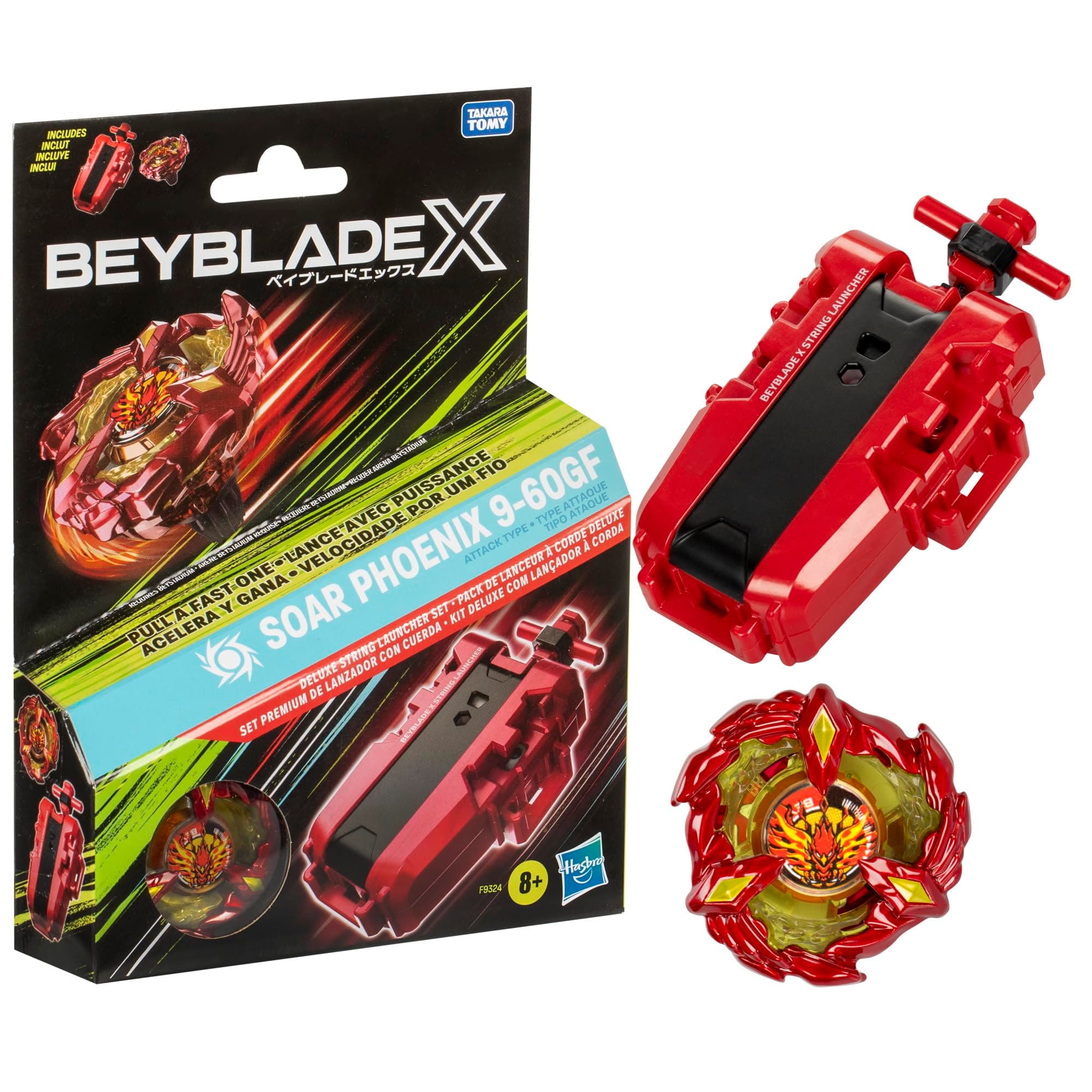 Beyblade X Soar Phoenix 9-60GF Deluxe Line Starter Set