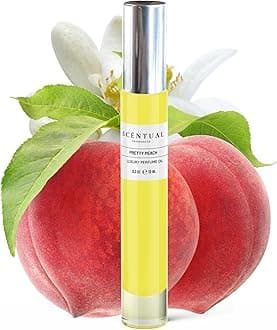 Luxury Perfume Oil, Ultra-Concentrated Women Roll-On Fragrance Oil, Long Lasting Rollerball Travel Mini Perfume, Vegan, Alcohol & Cruelty Free 10ml (Pretty Peach)