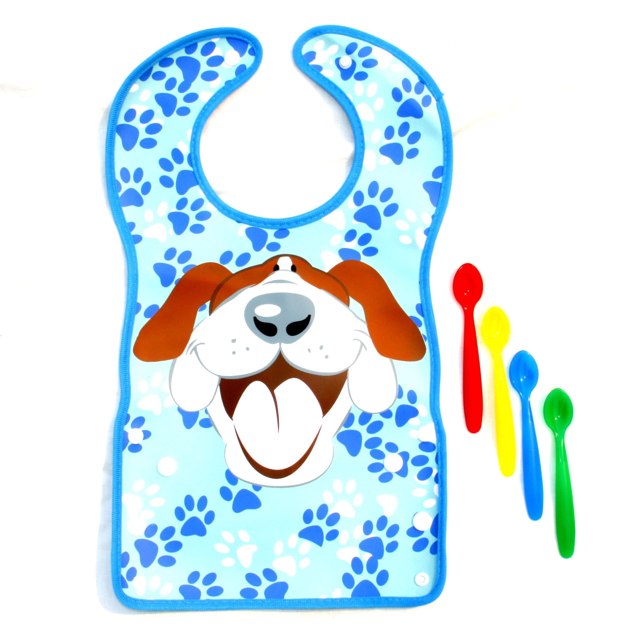 Little Squats- Dog Bib and Spoon Set