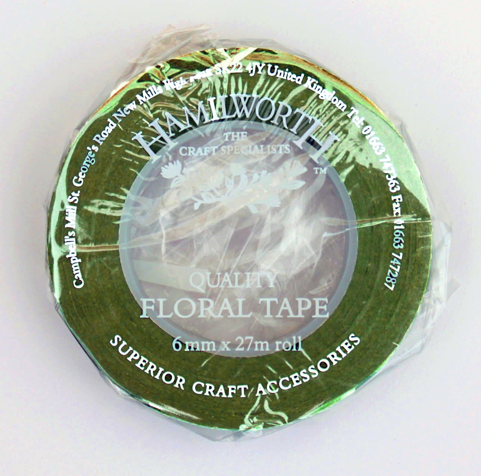 Sugarcraft & Cake Decorating-Nile Green Split Width Floristry Tape-for florist wires on Wedding Cakes & Celebration Cakes