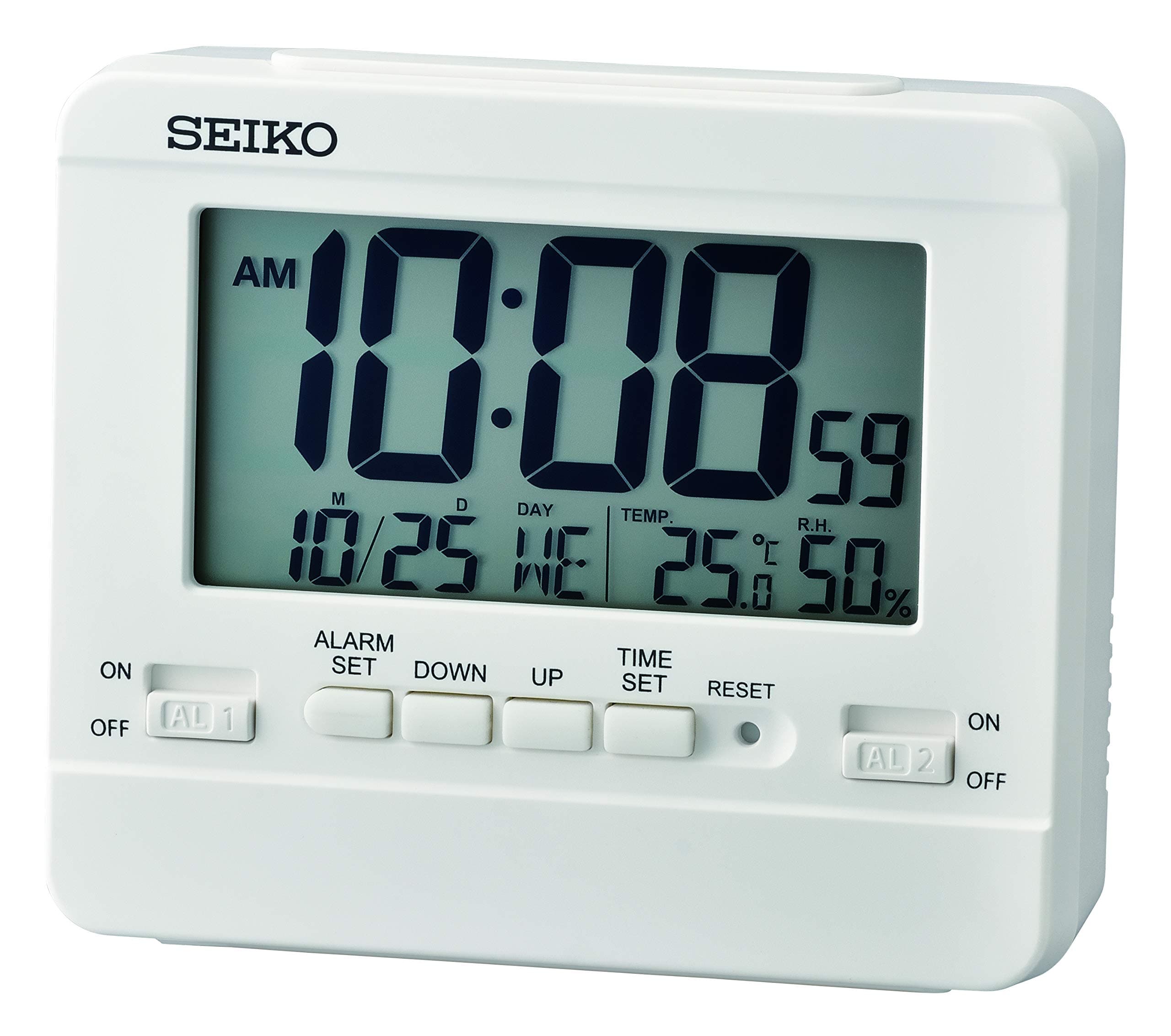 SEIKO Everything Digital Bedroom Alarm Clock