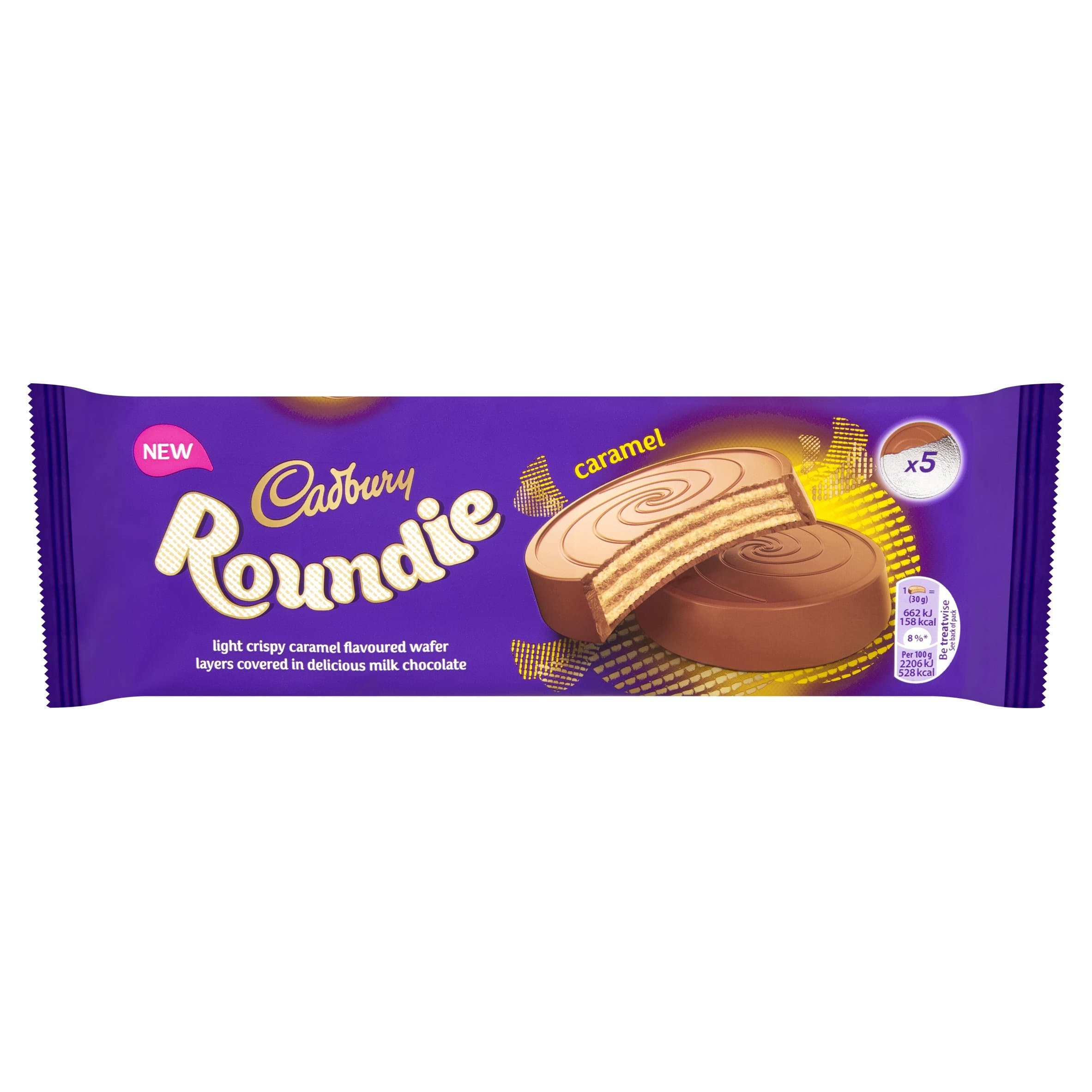 Cadbury Roundie Caramel Wafer Chocolate, 150g