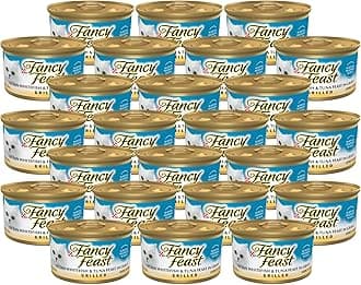 Fancy Feast Ocean Whitefish & Tuna Feast in Gravy Grilled Gourmet Cat Food