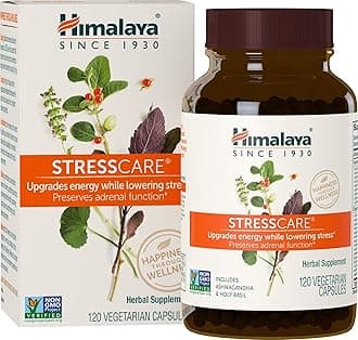 StressCare, 30 Day Supply - Herbal Adrenal Support for Calming Relaxation, Stress Relief, Energy Support and Occasional Sleeplessness - Vegan, Non-GMO, Gluten Free, 120 Capsules