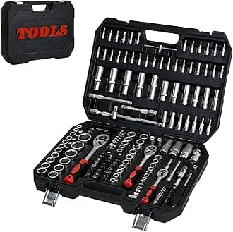 171pcs Artman Tool Set, Mechanics Kit, Socket and Ratchet Wrench Toolbox, General Household Hand Tool Set for Home, Universal Home Car Repair Tool Set, for DIY Enthusiasts, Handyman and Mechanics