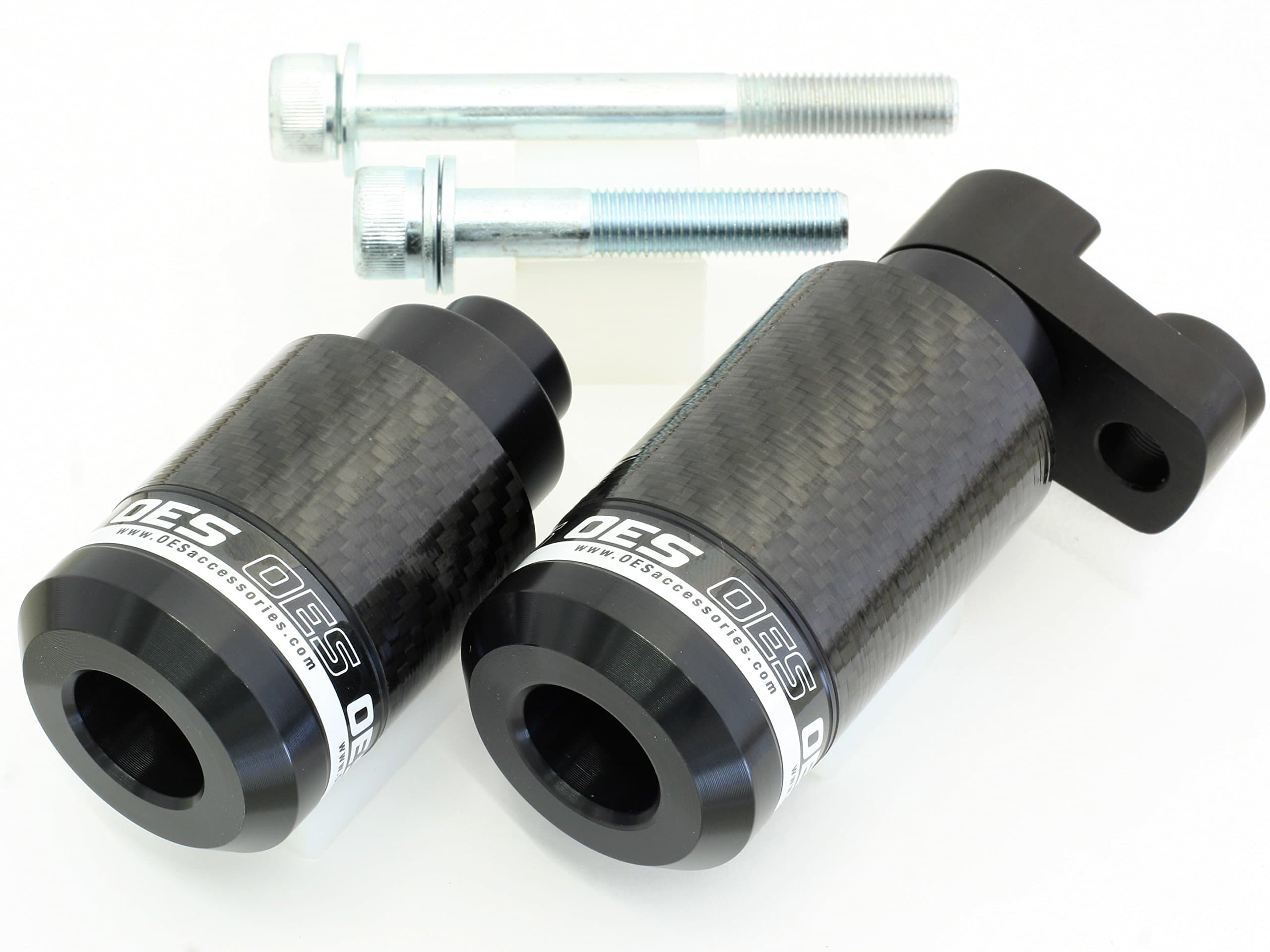 OES Carbon Frame Sliders 2008 2009 2010 2011 2012 2013 2014 2015 2016 Yamaha YZFR6 R6 No Cut (White)