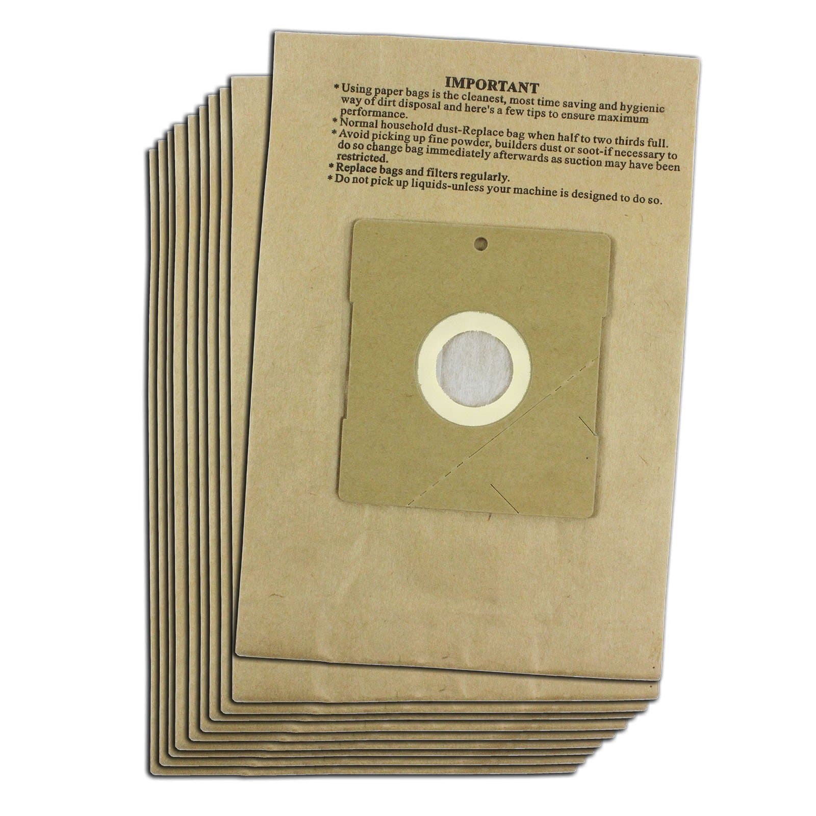 Dust Bags for Daewoo Vacuum Cleaners (10 Pack)