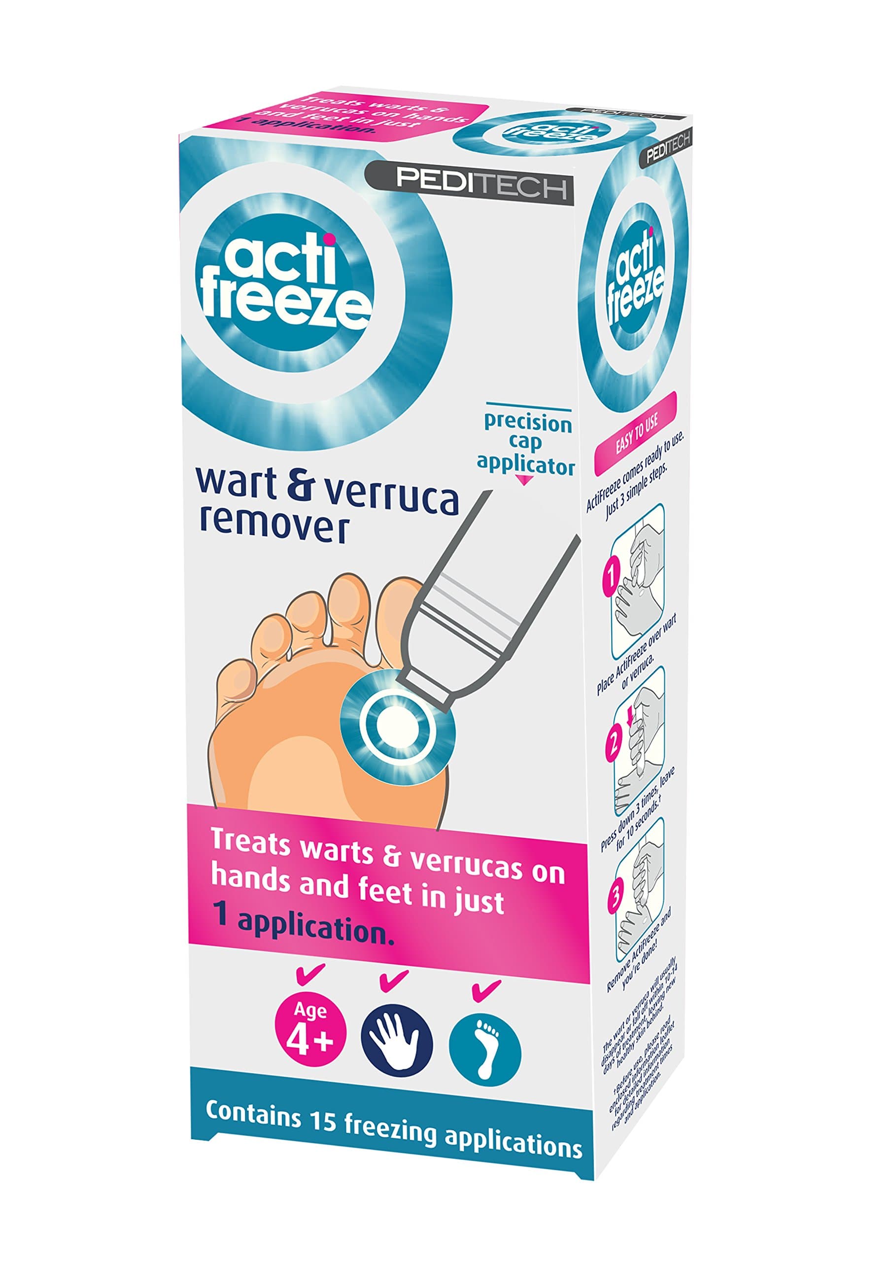 Actifreeze Verruca and Wart Remover 15 applications.