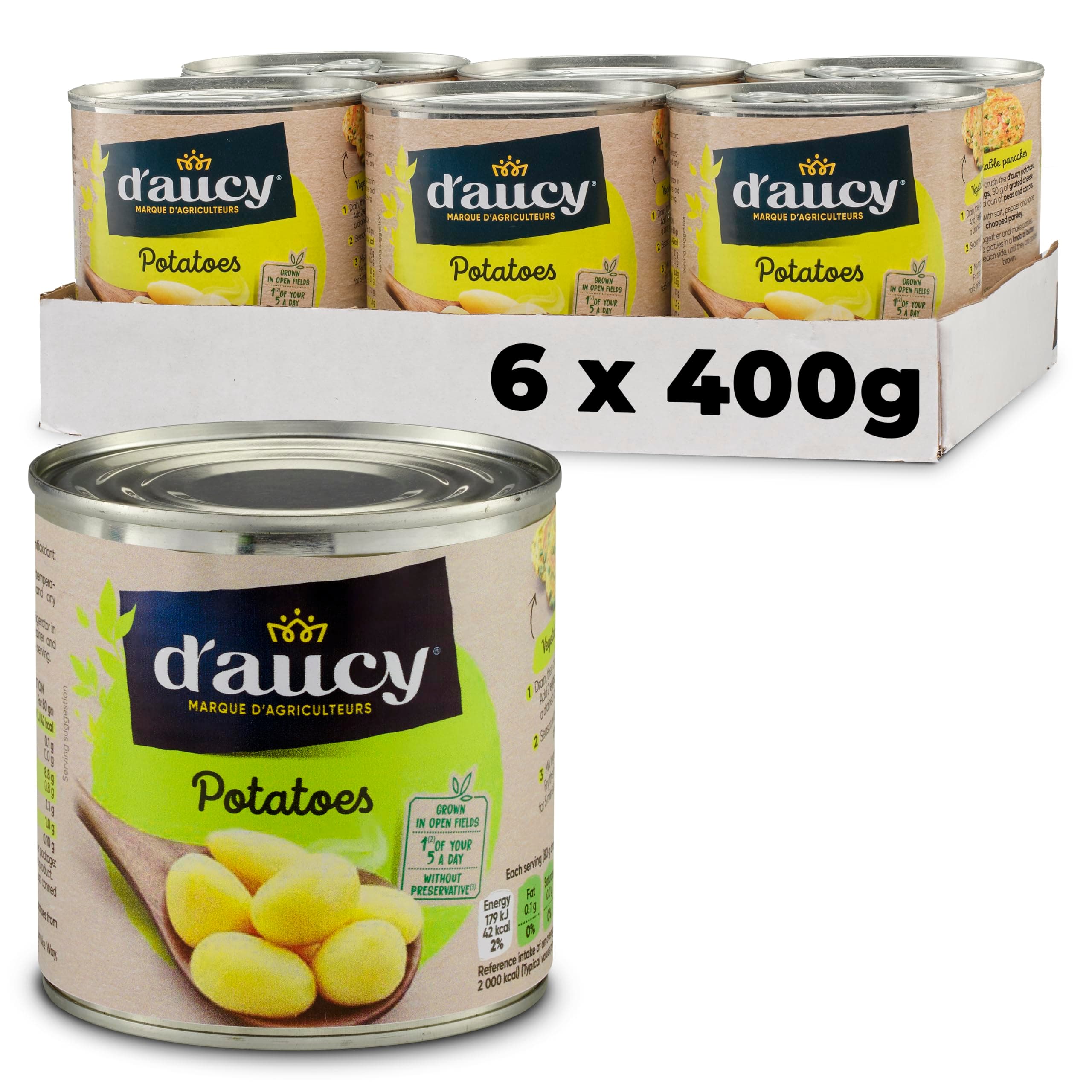 D'aucy Potatoes 400 g (Pack of 6)